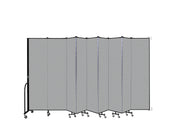 Wallmount Room Divider - 7' 4"H x 16' 6"L - 9 Panel, Granite, Vinyl