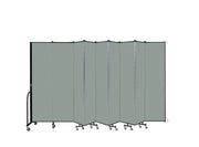 Wallmount Room Divider - 7' 4"H x 16' 6"L - 9 Panel, Mint, Vinyl