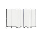 Wallmount Room Divider - 7' 4"H x 16' 6"L - 9 Panel, Ice, Vinyl