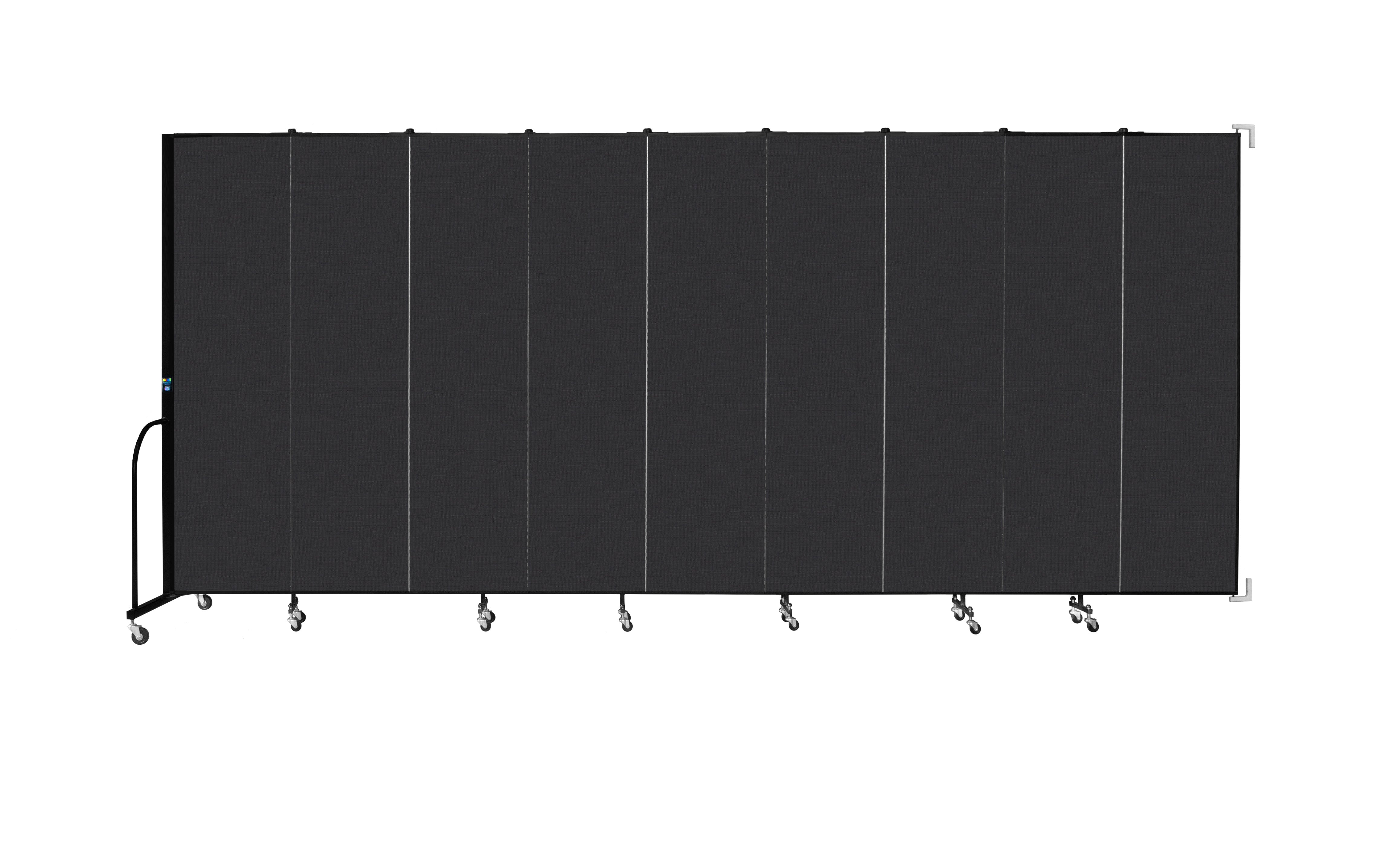Wallmount Room Divider - 7' 4"H x 16' 6"L - 9 Panel