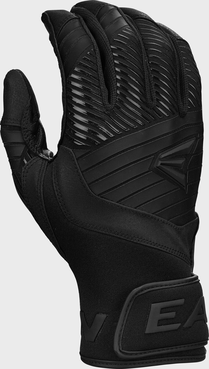 Easton Adult Walk-Off Ethos Batting Gloves - Small - Black Tie - Black/Black