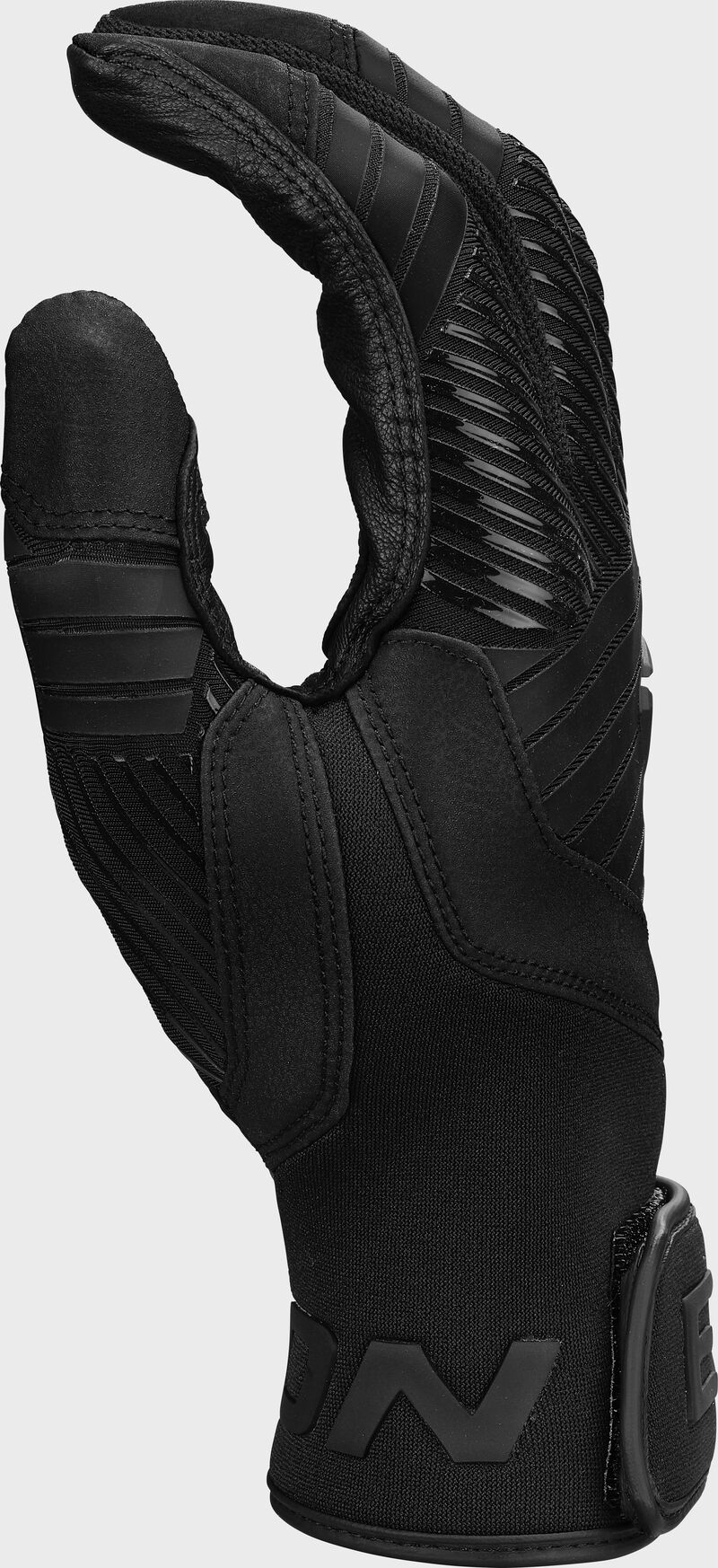 Easton Adult Walk-Off Ethos Batting Gloves - Extra Large - Black Tie - Black/Black