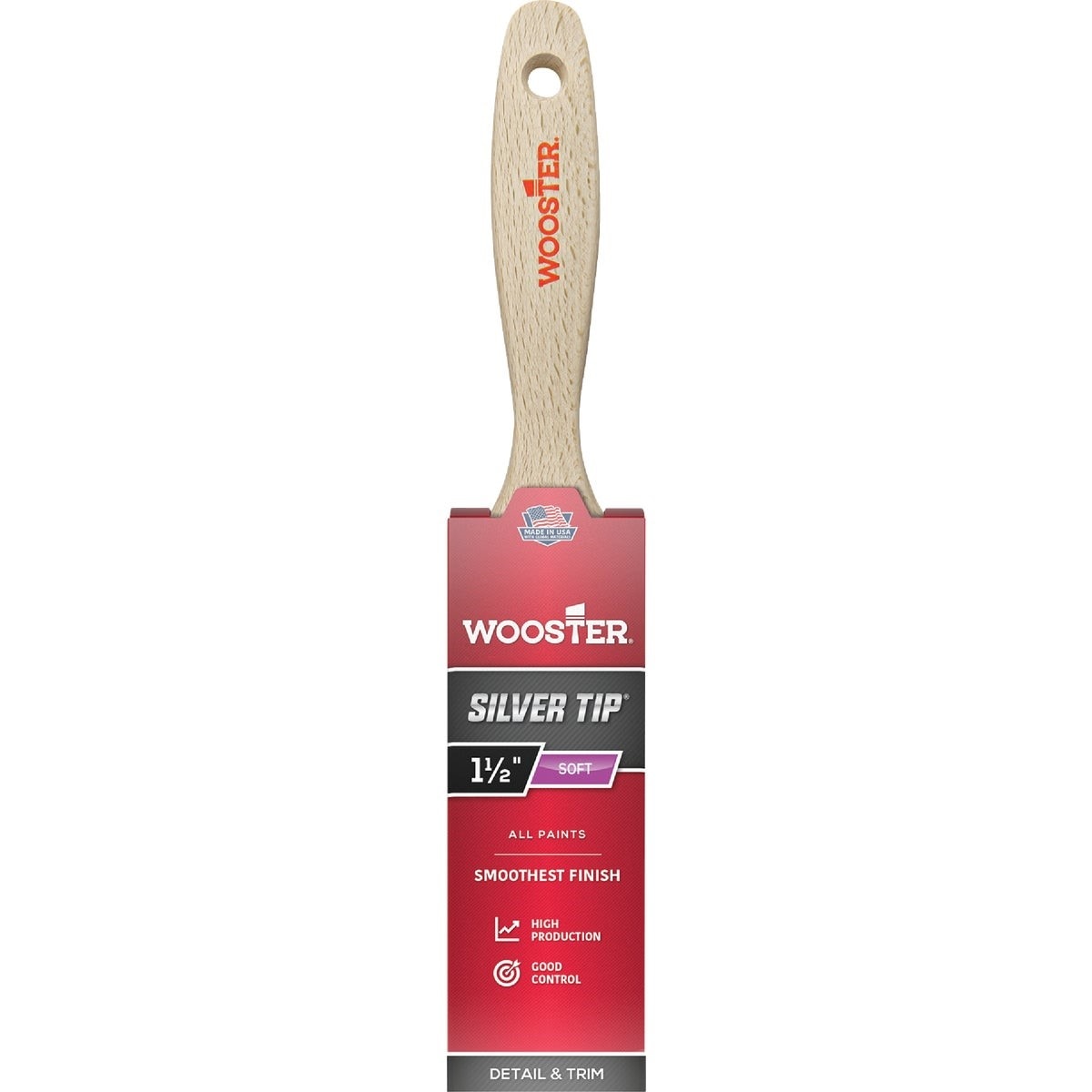 Wooster SILVER TIP 1-1/2 In. Flat Sash Varnish And Paint Brush