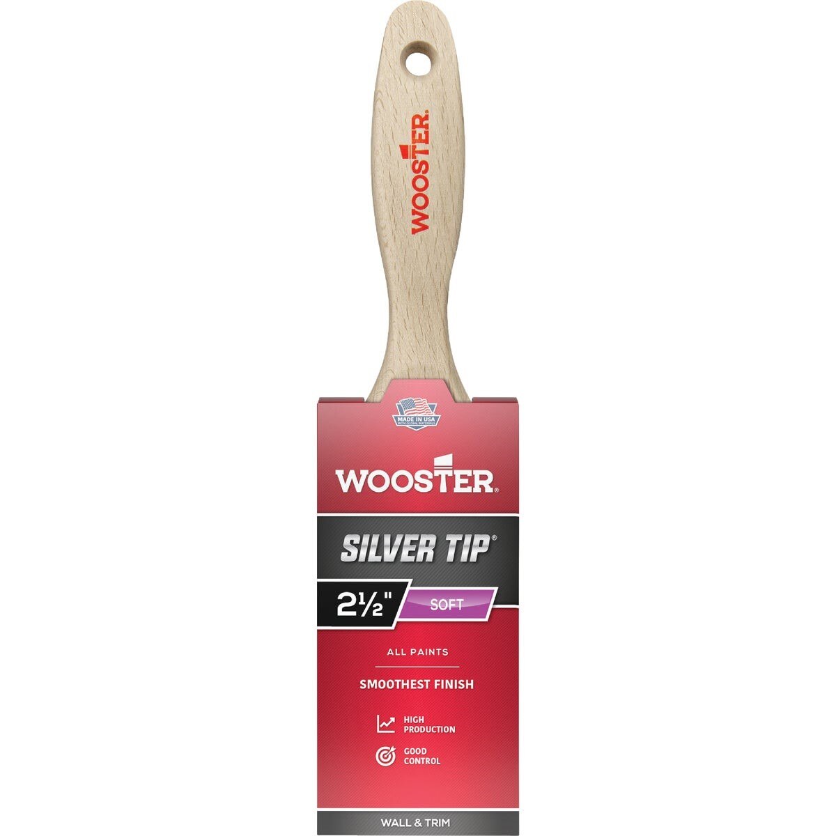 Wooster SILVER TIP 2-1/2 In. Flat Varnish And Paint Brush