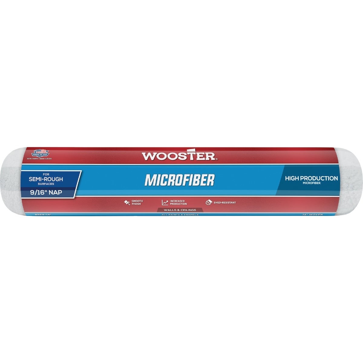 Wooster 14 In. x 9/16 In. Microfiber Roller Cover