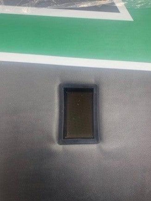 Wall Padding Single Outlet Cutout Trim Black