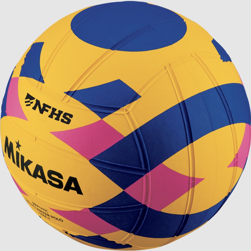 Water Polo, Championship Series - Official Fina Game Ball, NFHS Approved, Size 4, Yellow/Blue/Pink - New