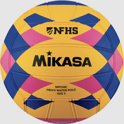 Water Polo, Championship Series - Official Fina Game Ball, NFHS Approved, Size 5, Yellow/Blue/Pink - New