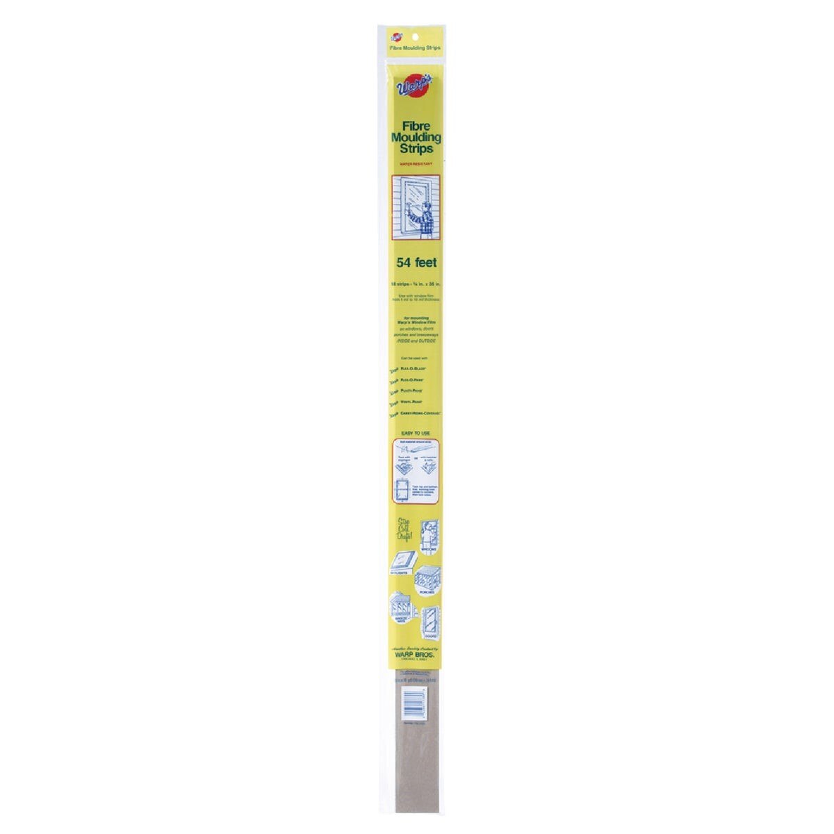 Warp's Flex-O-Glass Brown 3/4 In. x 36 In. Fiber Molding Strip, (18-Pack)