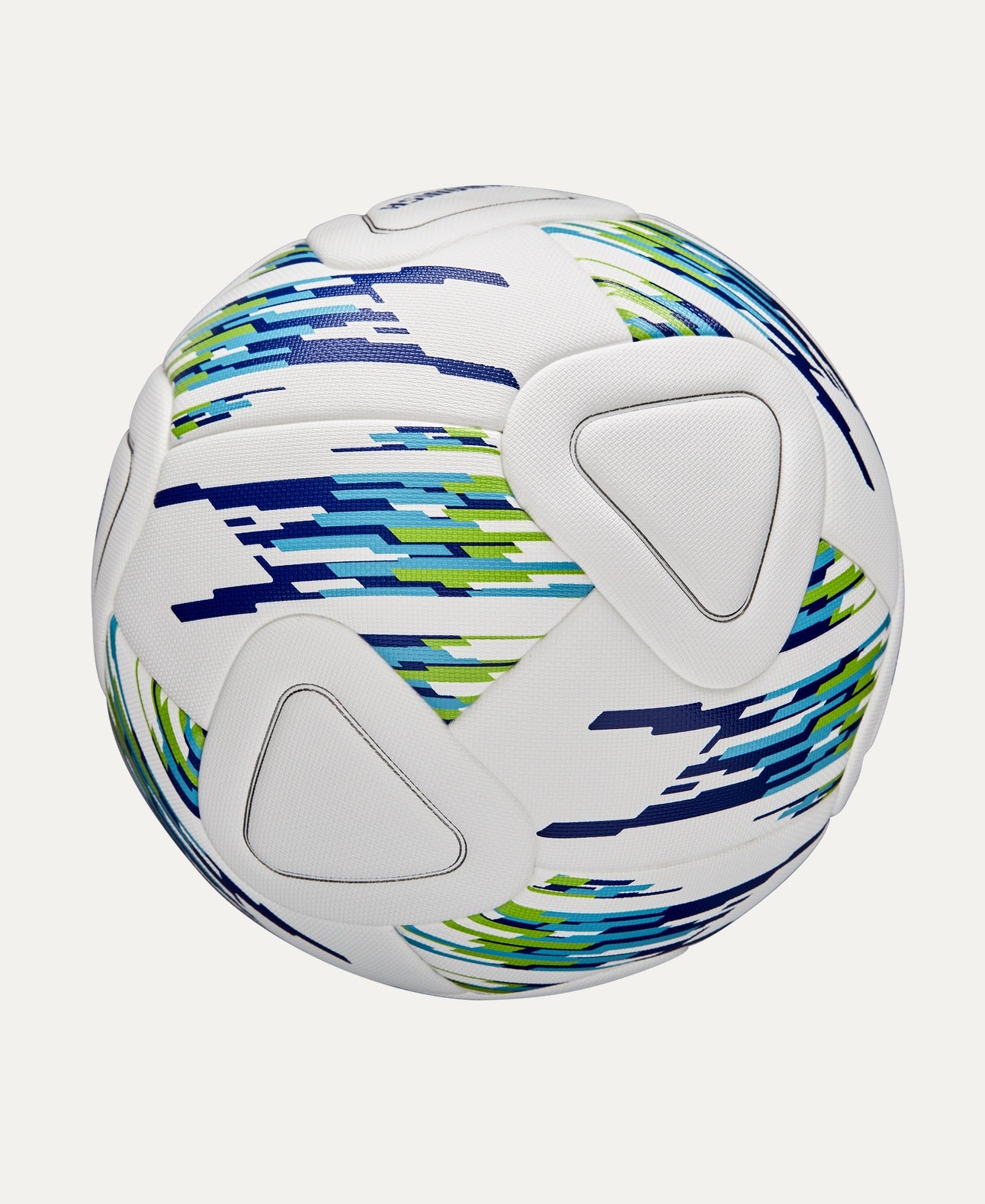 NCAA Vanquish Soccer Match Ball (Partially INFLated / Bulk) - White/Blue/Green - Carry Over