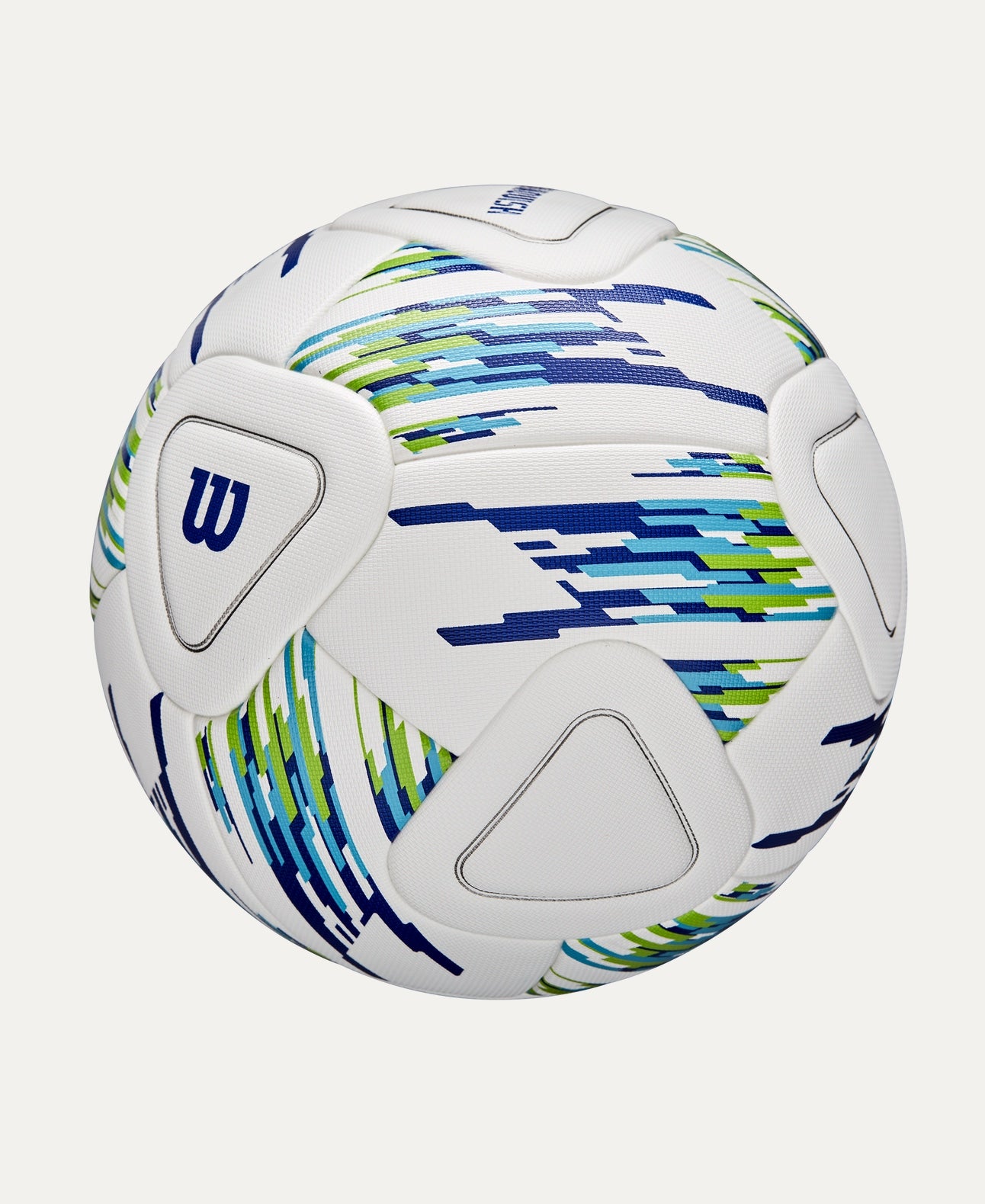 NCAA Vanquish Soccer Match Ball (Partially INFLated / Bulk) - White/Blue/Green - Carry Over