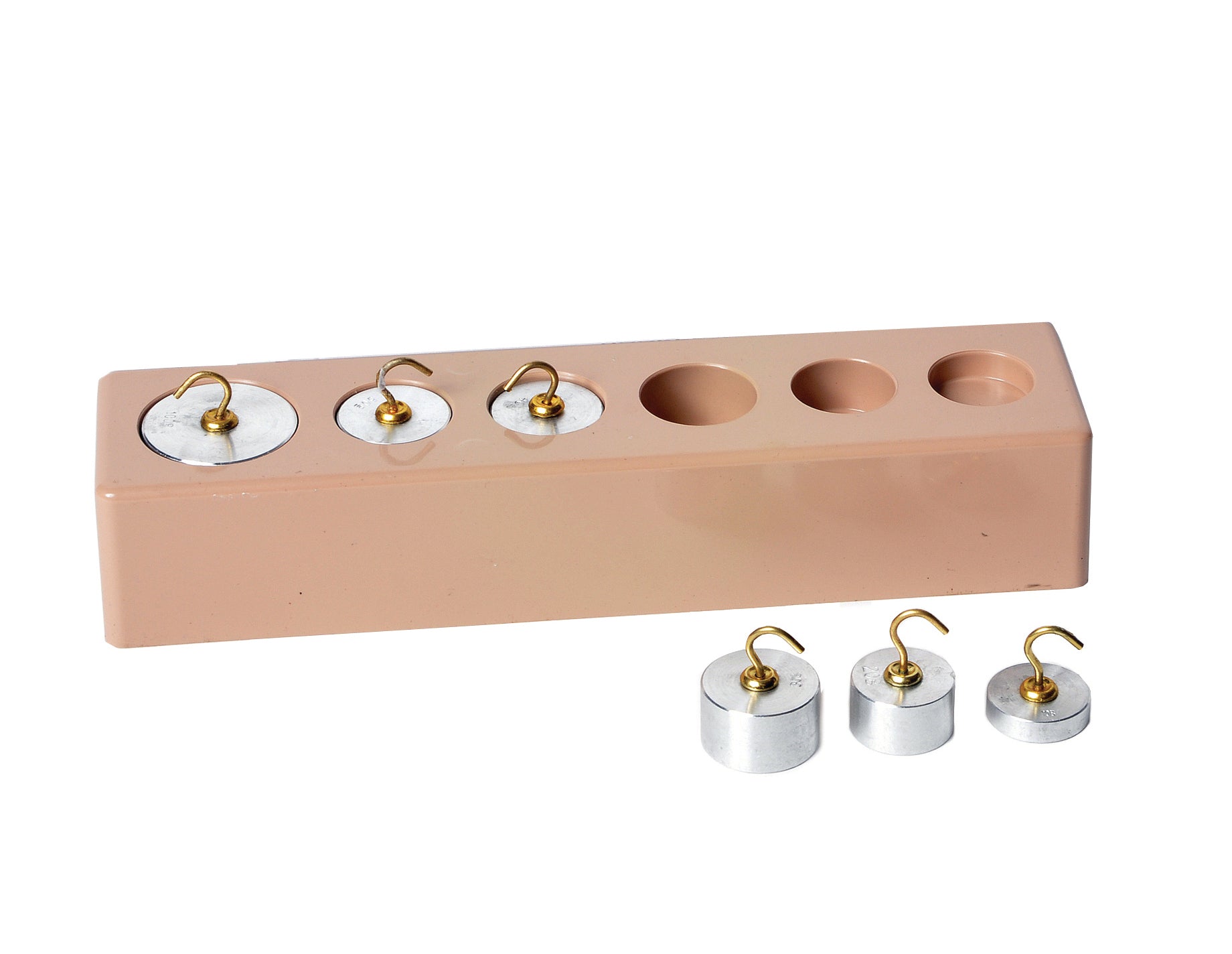 United Scientific® Hooked Weight Set Of 6, Aluminum