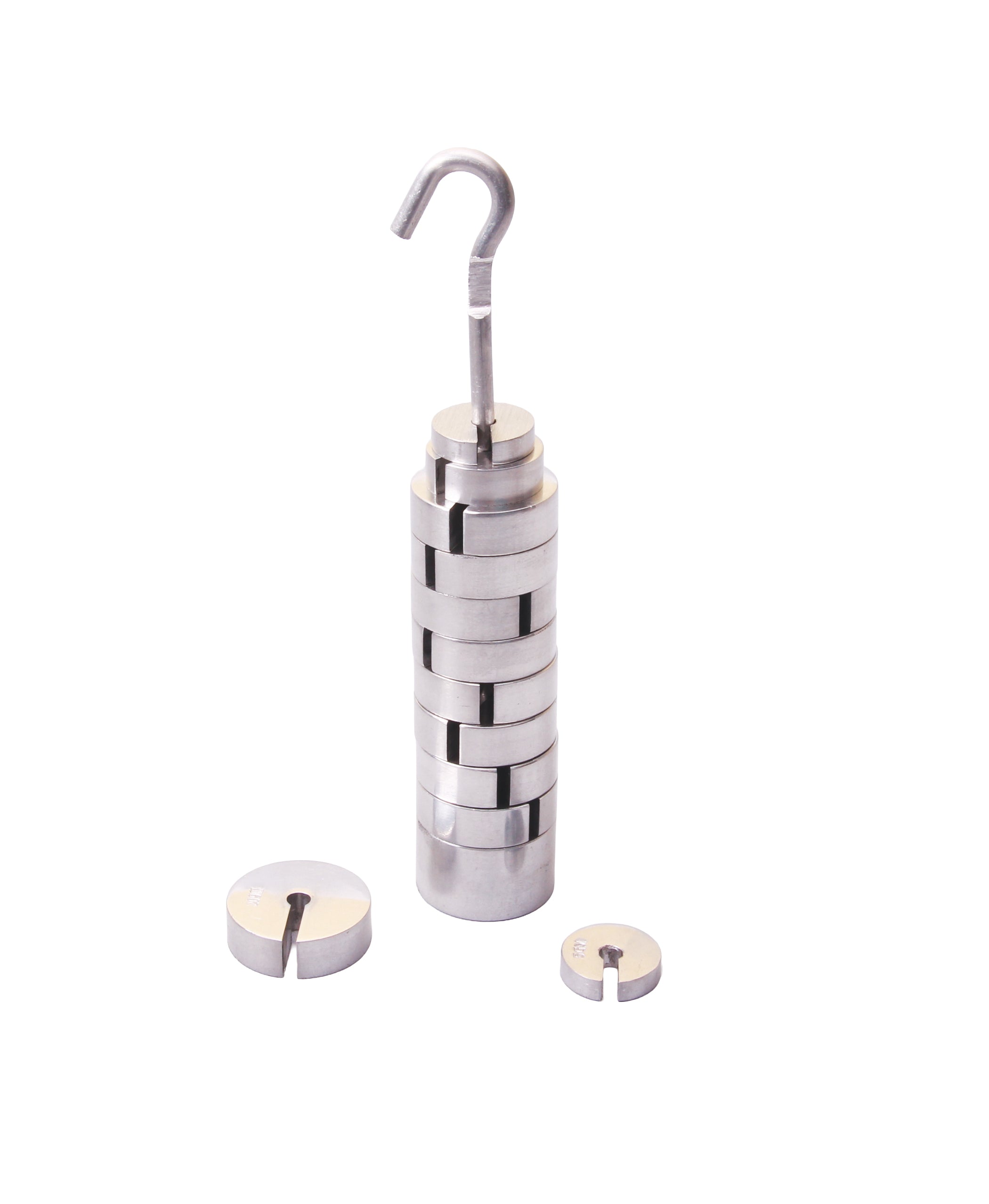 United Scientific® Slotted Weight Set Of 12, Aluminum