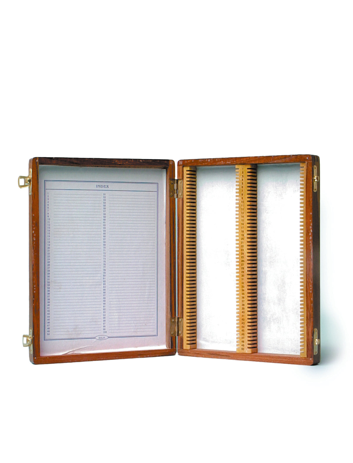 United Scientific® Slide Storage Box, Wooden, For 25 Slides