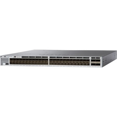 Cisco Remanufactured Catalyst C3850-48XS-S-RF Standalone Network Switch, 48 SFP+ and 4 QSFP+ Ethernet Ports, 750WAC PS, IP Base Feature Set, Enhanced Limited (WS-C3850-48XS-S-RF)
