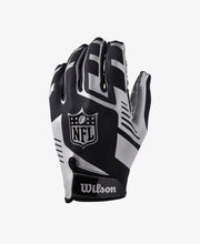 Yth NFL Stretch Fit Rec Glv Wh/Black Yh - Youth - Football