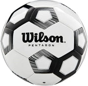 Pentagon Traditional Soccer Ball - White/Black - Carry Over - 3 - Soccer