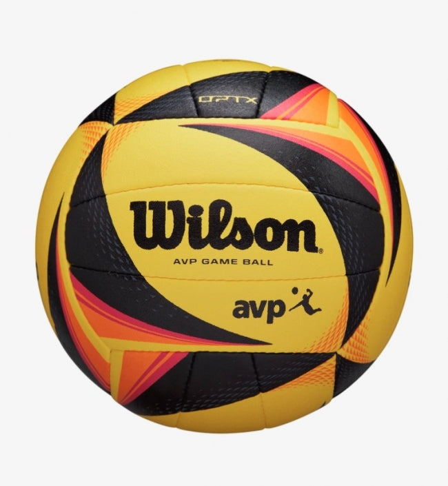 AVP Optx Grass Game Ball (Retail Boxed) - Coral / Blue / Black - Volleyball