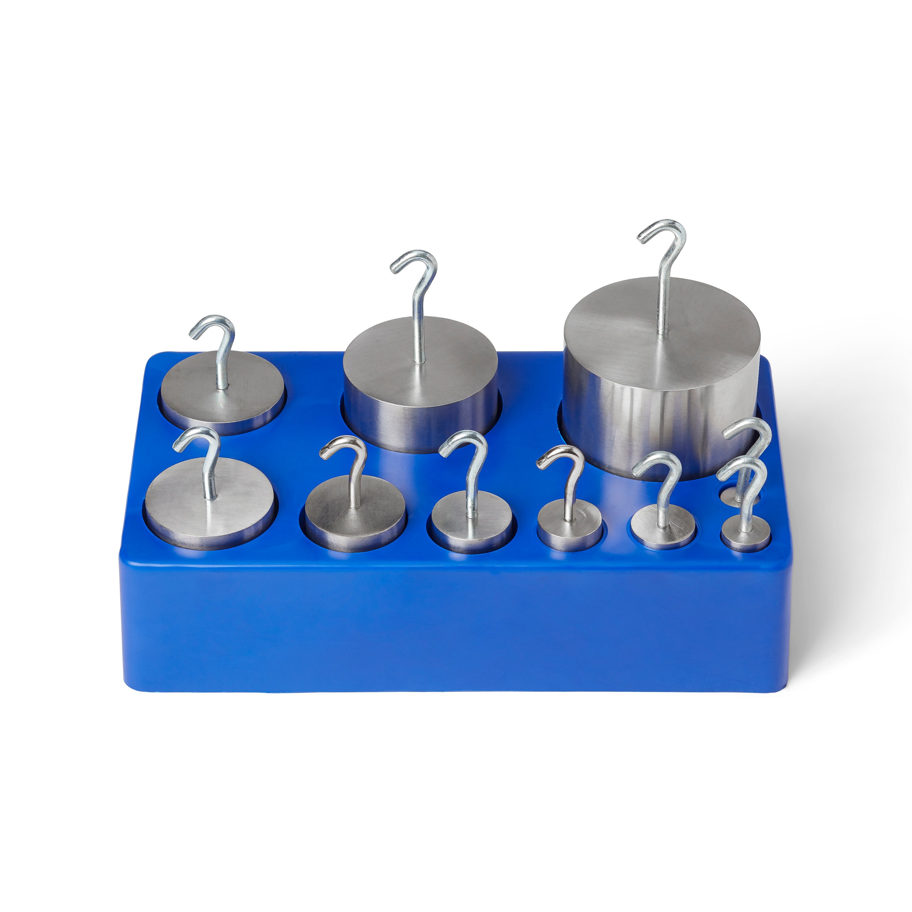 United Scientific® Hooked Weight Set Of 10, Stainless Steel