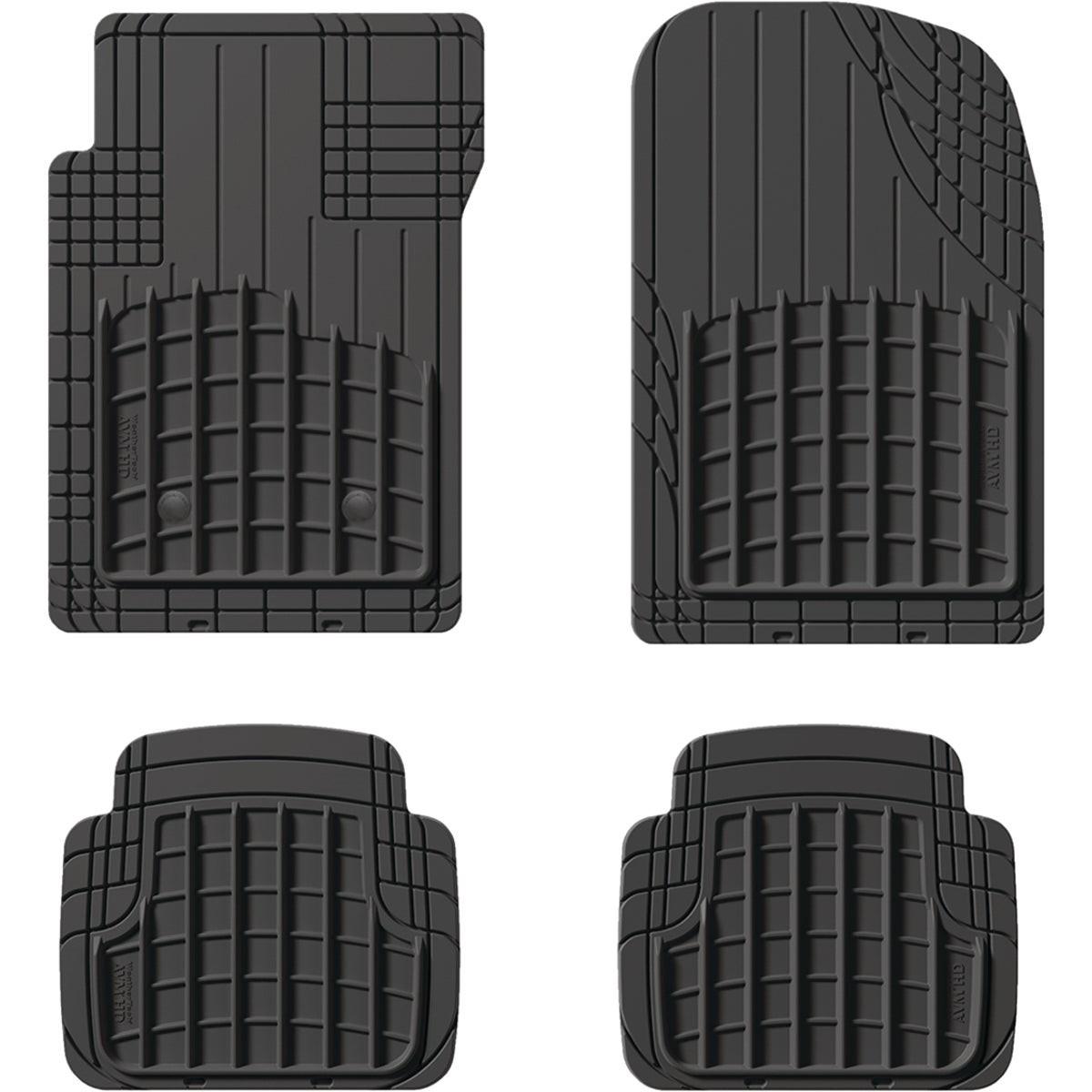 WeatherTech Trim-to-Fit Black Rubber Heavy-Duty Floor Mat (4-Piece)