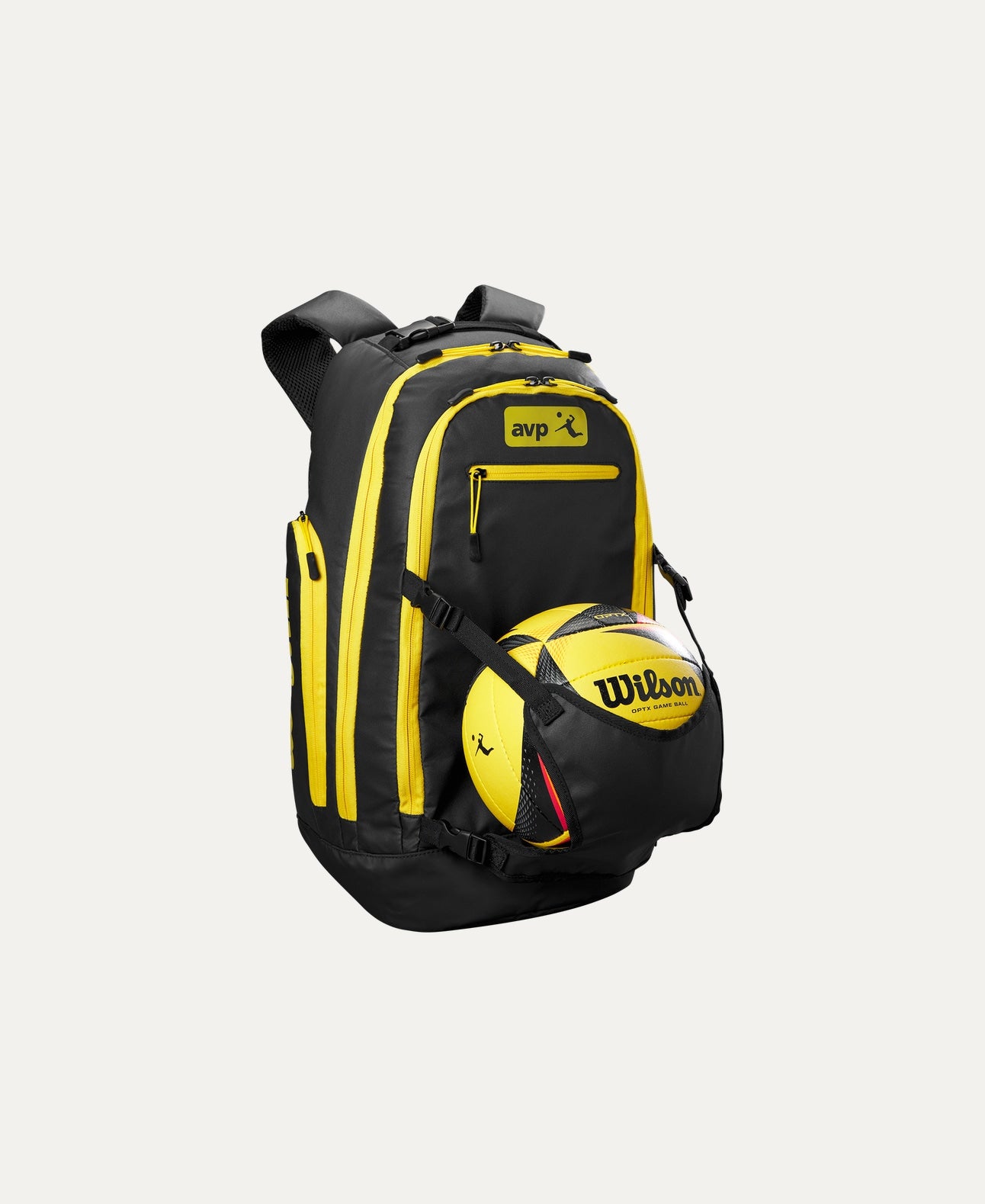 AVP Beach Backpack - Black / Yellow - Volleyball
