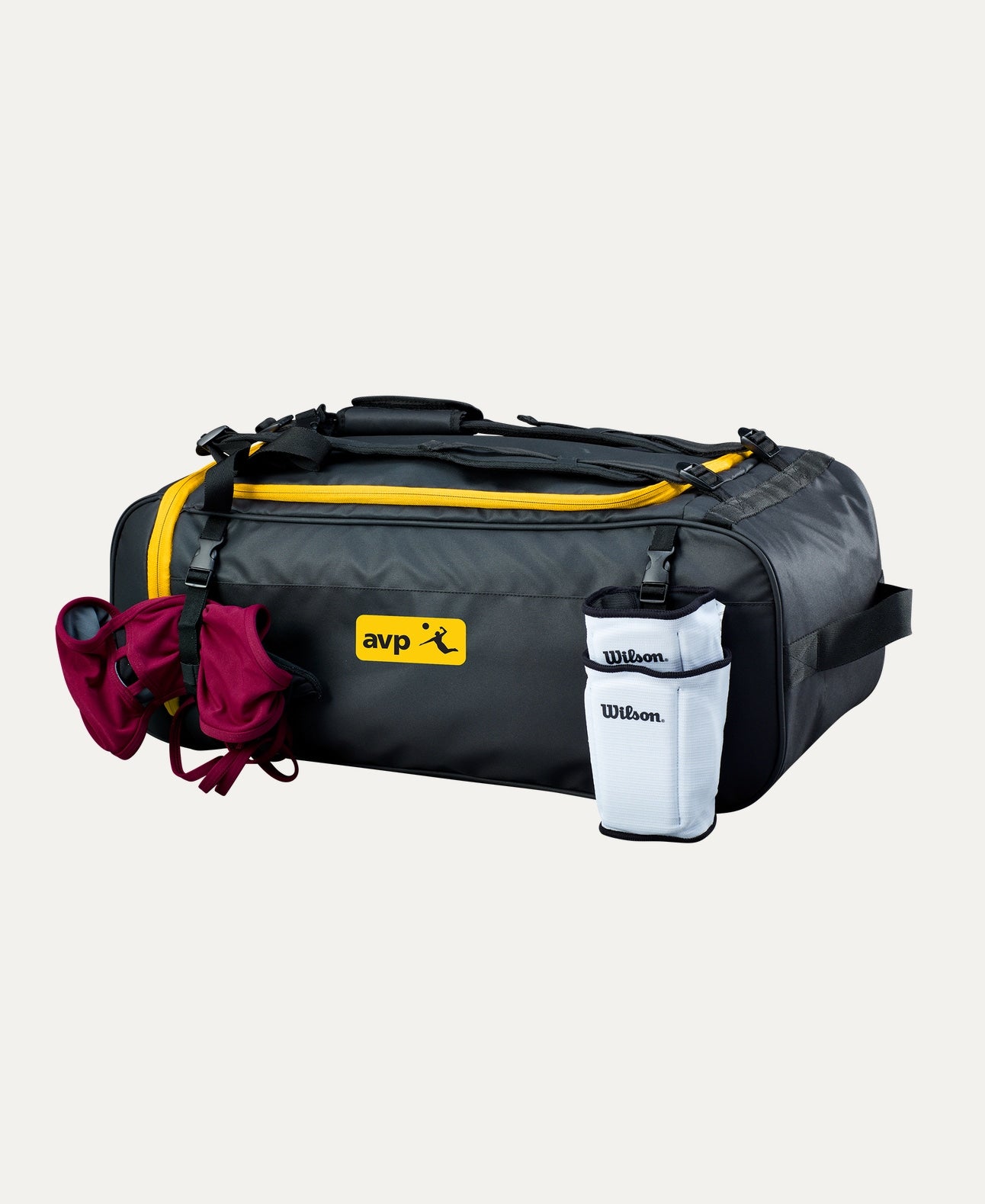 AVP Duffle - Black / Yellow - Volleyball