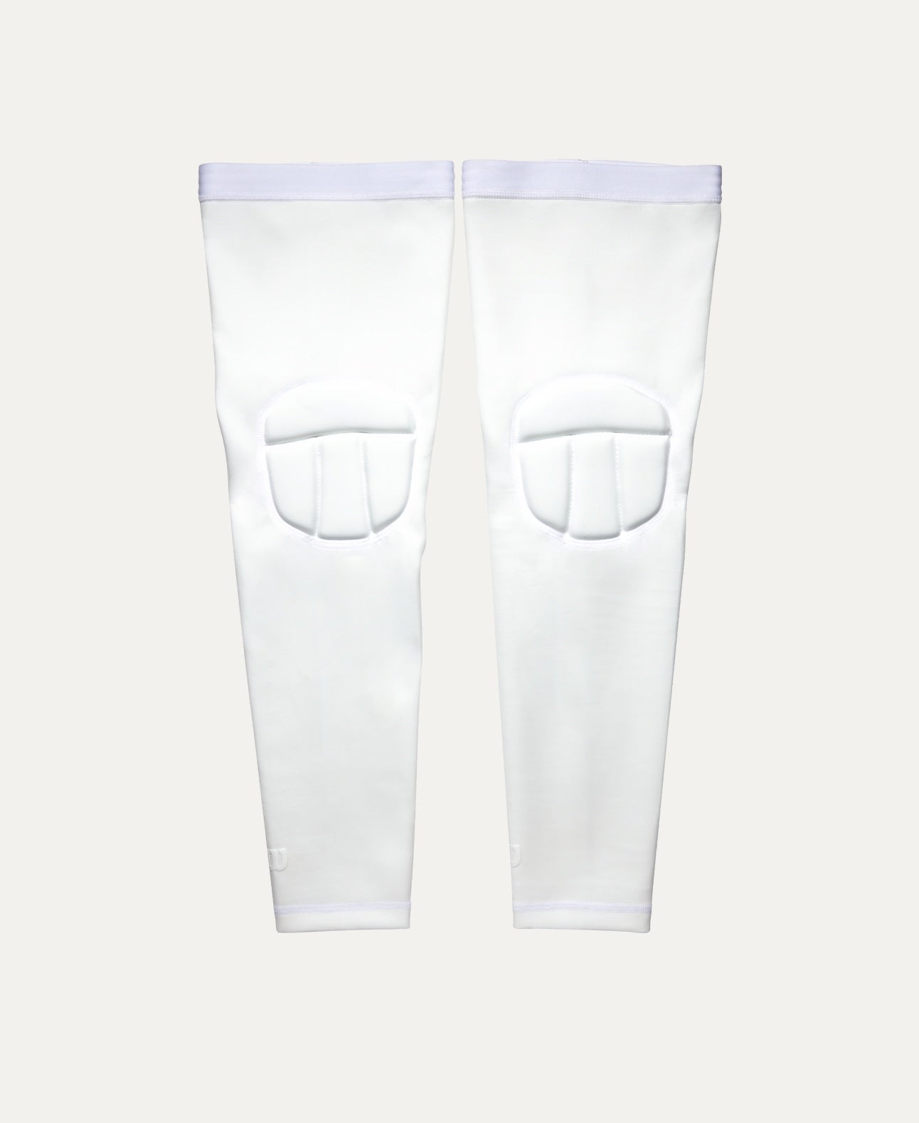 Helix Volleyball Knee Pad Leg Sleeves, White, Small/Medium