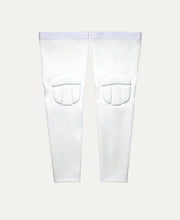 Helix Volleyball Knee Pad Leg Sleeves, White, L/XL