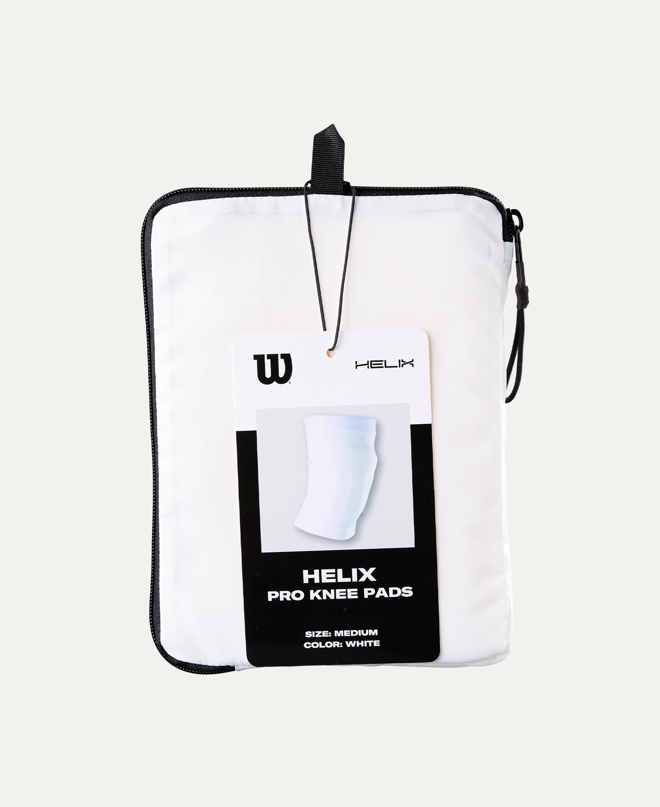Helix Pro Volleyball Knee Pads, White, Small