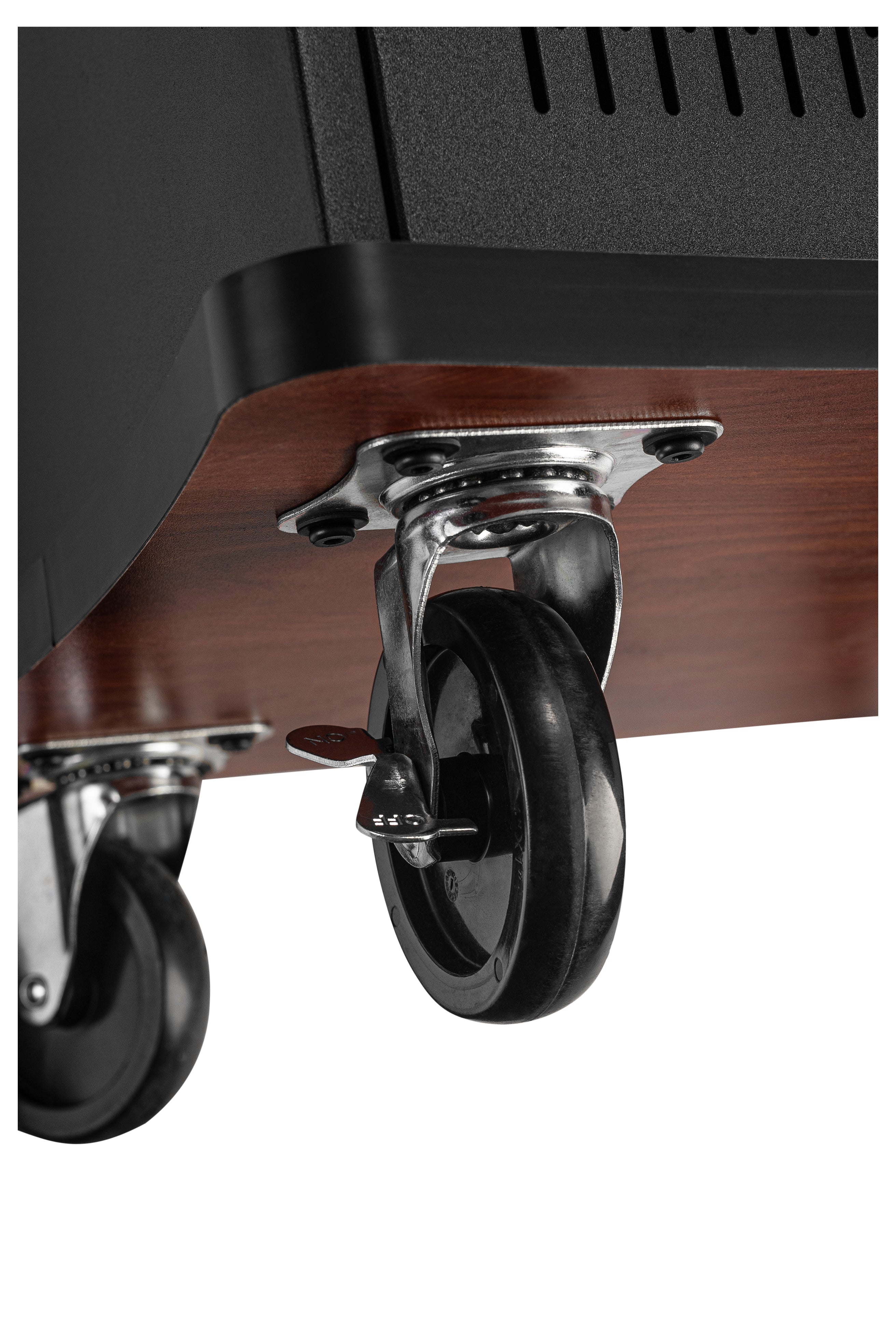 Oklahoma Sound® Wizard Presentation Cart, Surface Color: Wild Cherry, Frame Color: Black