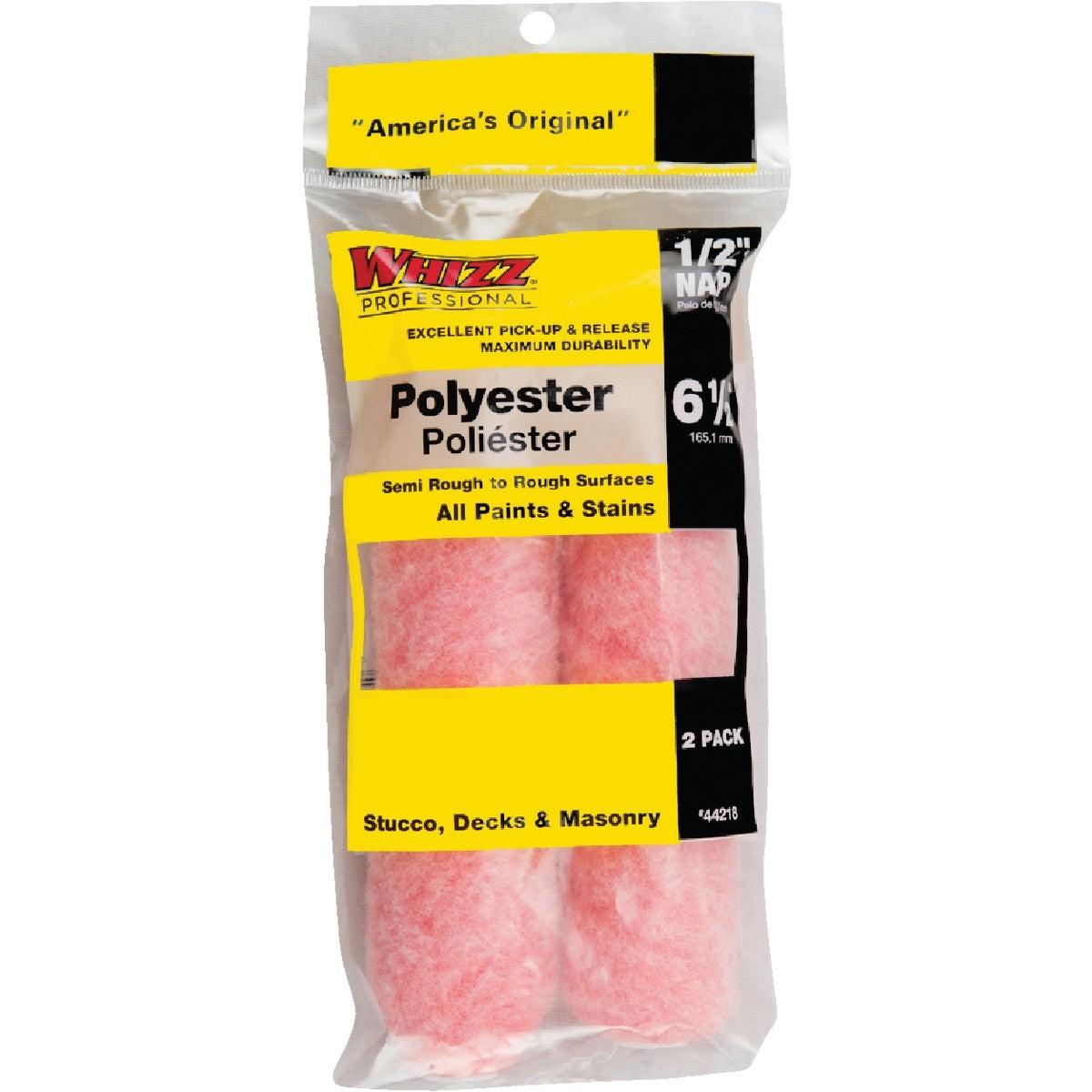 Whizz 6-1/2 In. x 1/2 In. Domed End Cap Polyester Knit Fabric Roller Cover (2-Pack)