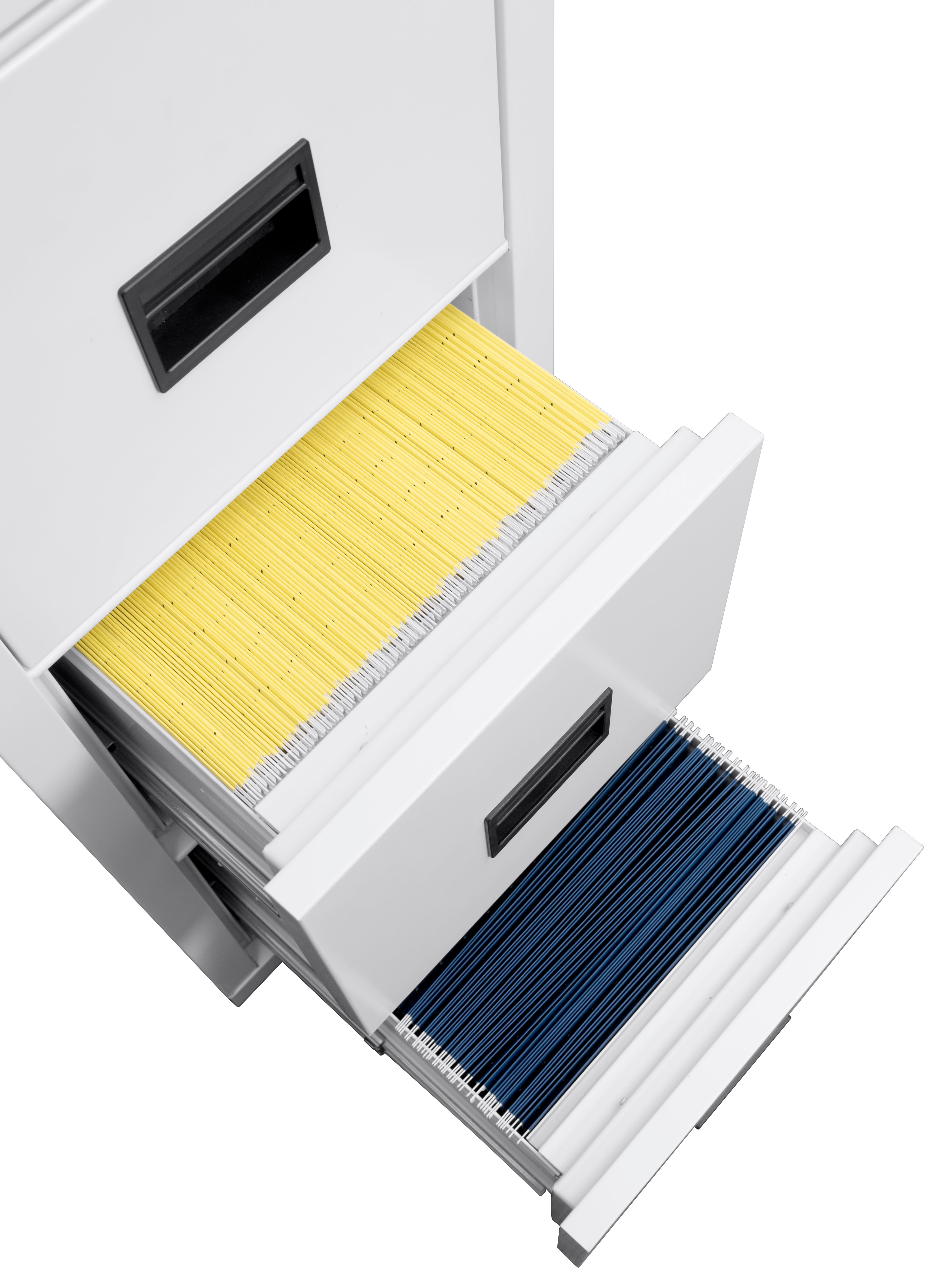Fire Rated 2 drawer 22" depth letter/legal file cabinet (Arctic White)