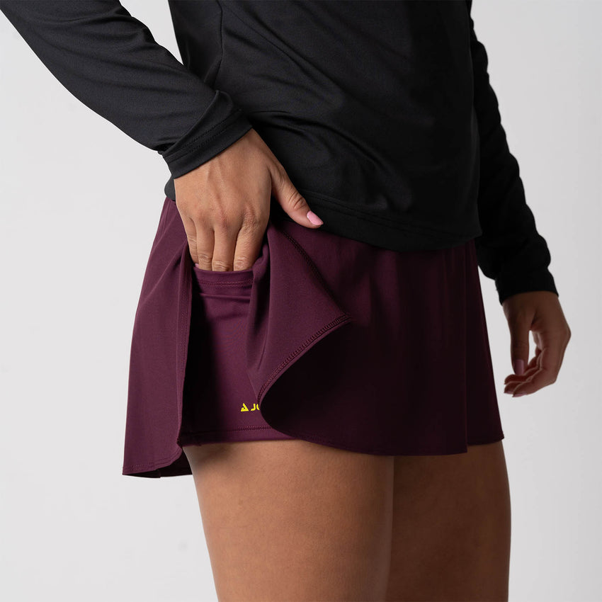 Women's Pickleball Skort (Bordeaux) - S