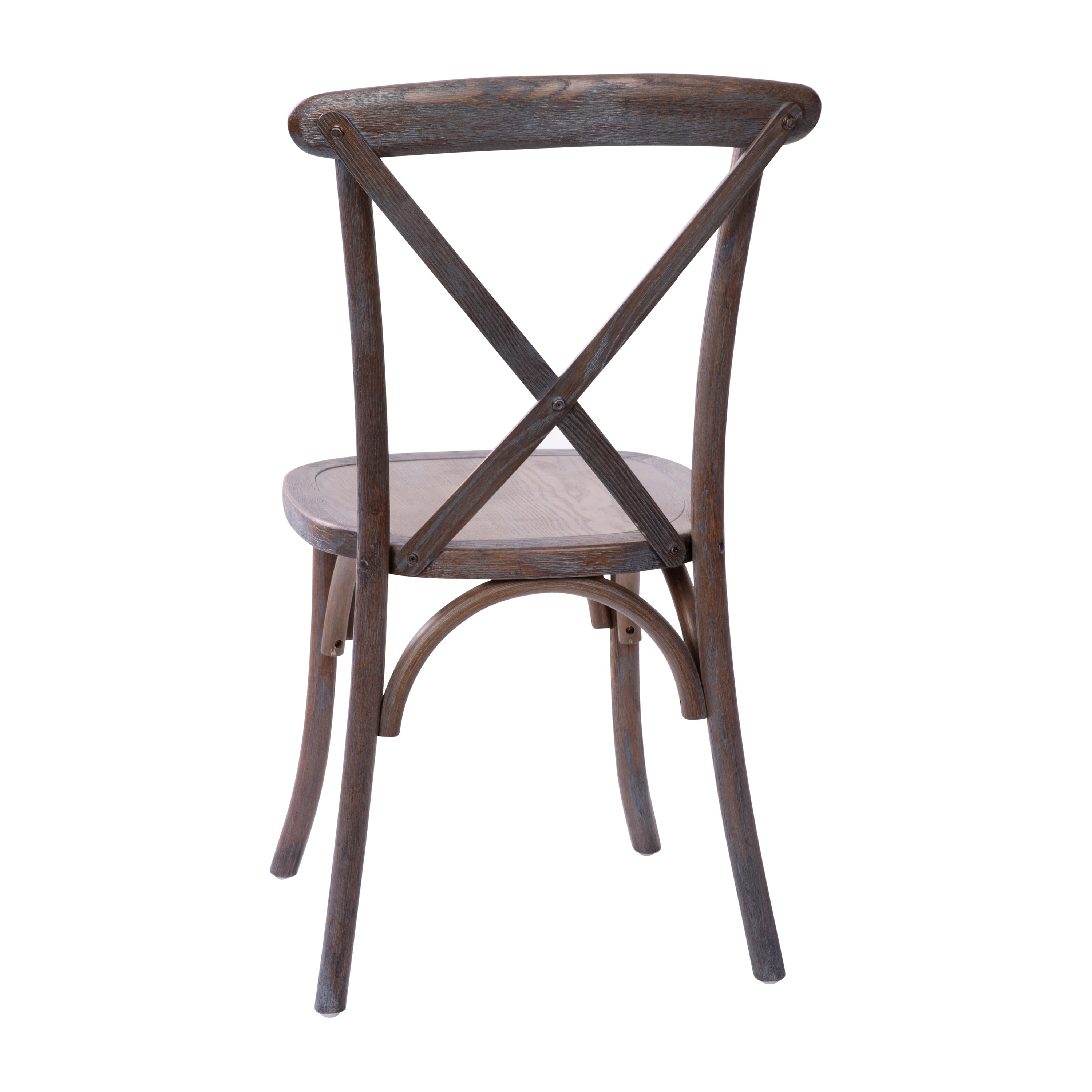 Advantage Gray Wash Dark Driftwood X-Back Chair