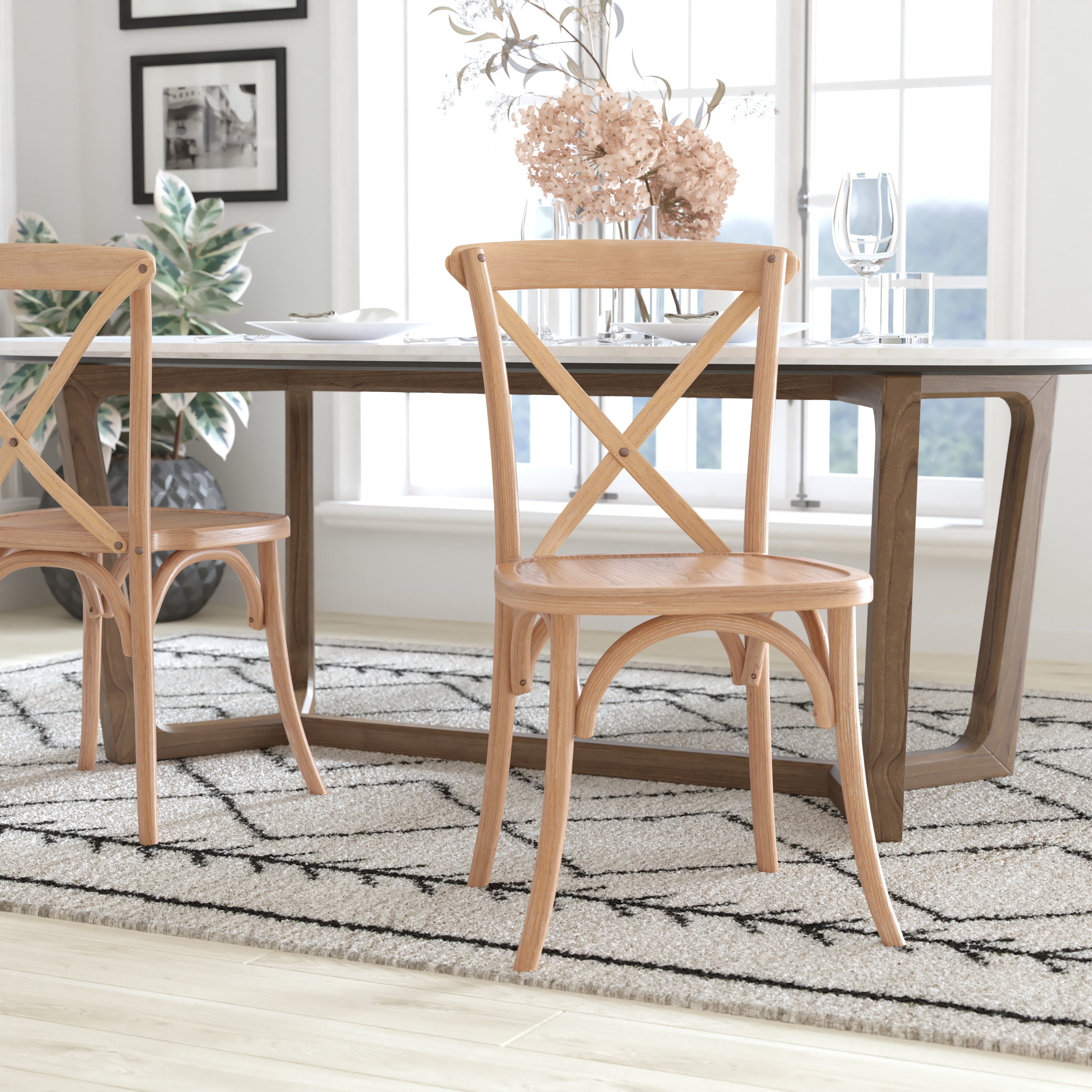 Advantage Driftwood X-Back Chair
