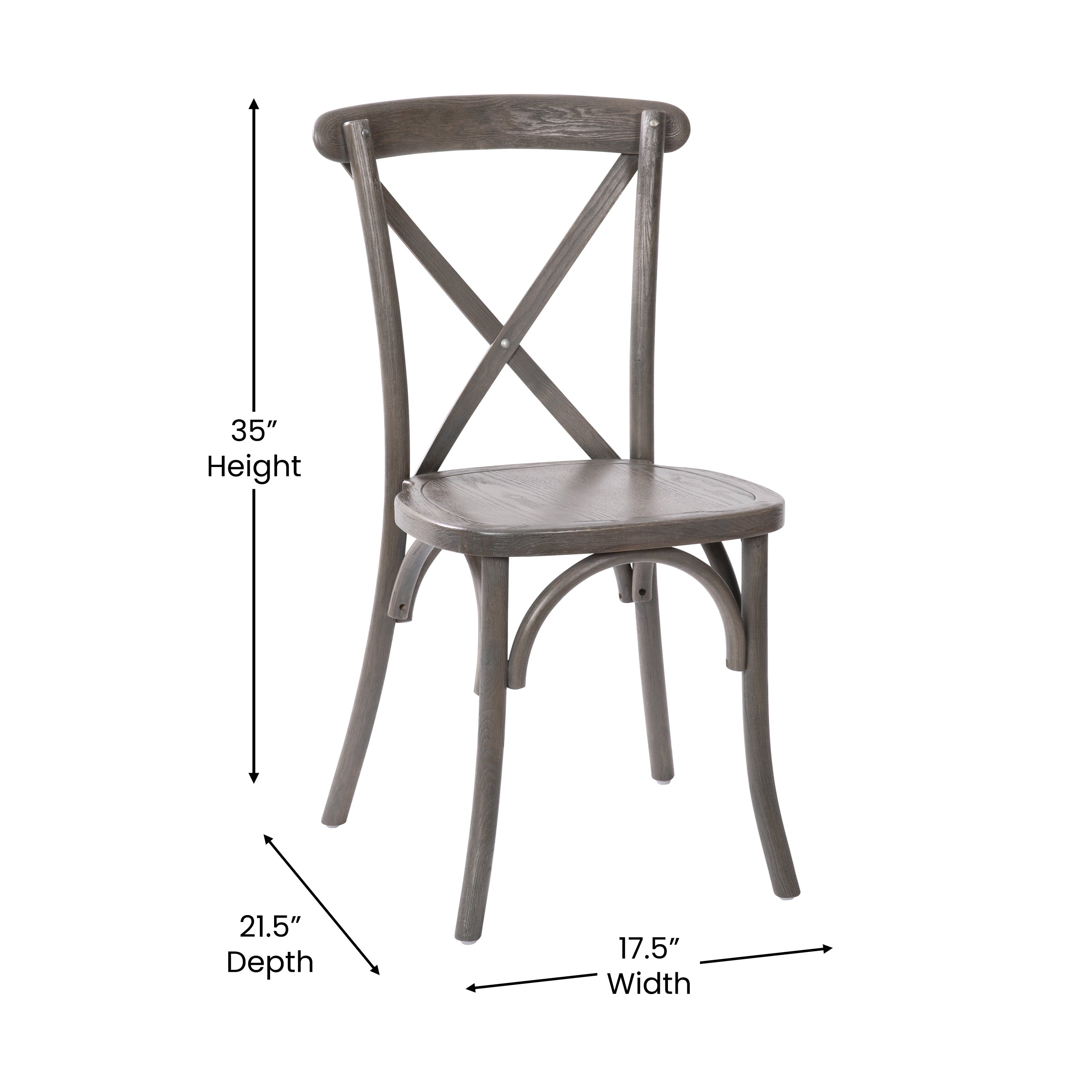 Advantage Grey X-Back Chair