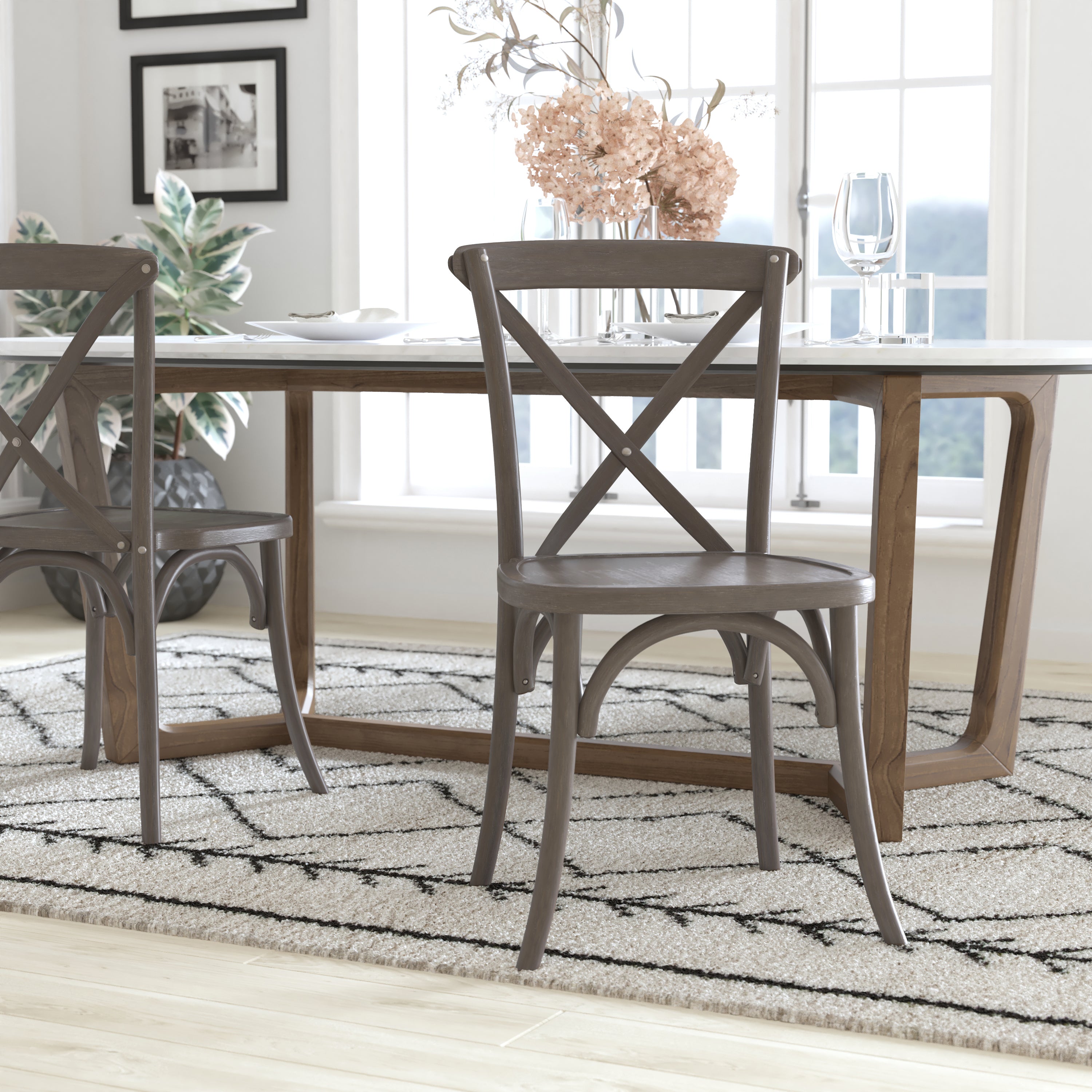 Advantage Grey X-Back Chair