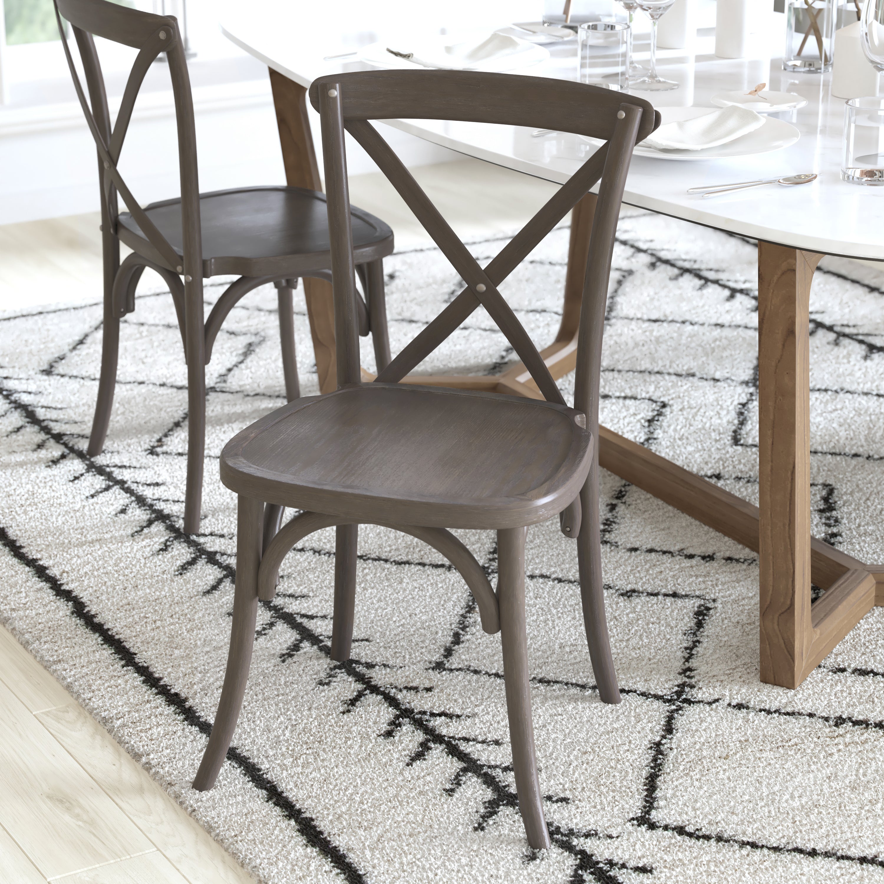Advantage Grey X-Back Chair