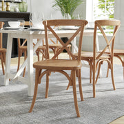 Advantage Light Brown X-Back Chair