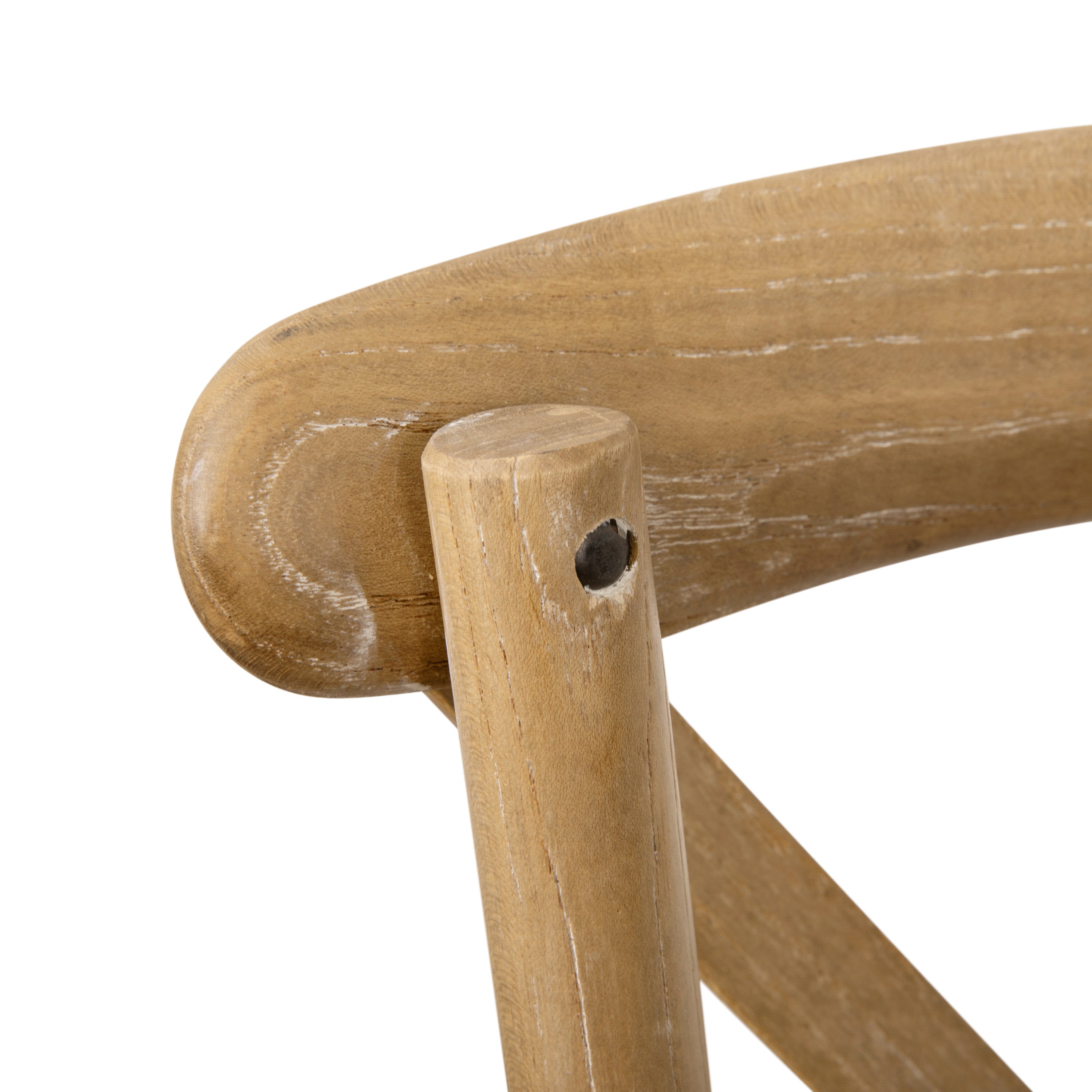 Advantage Medium Natural With White Grain X-Back Chair