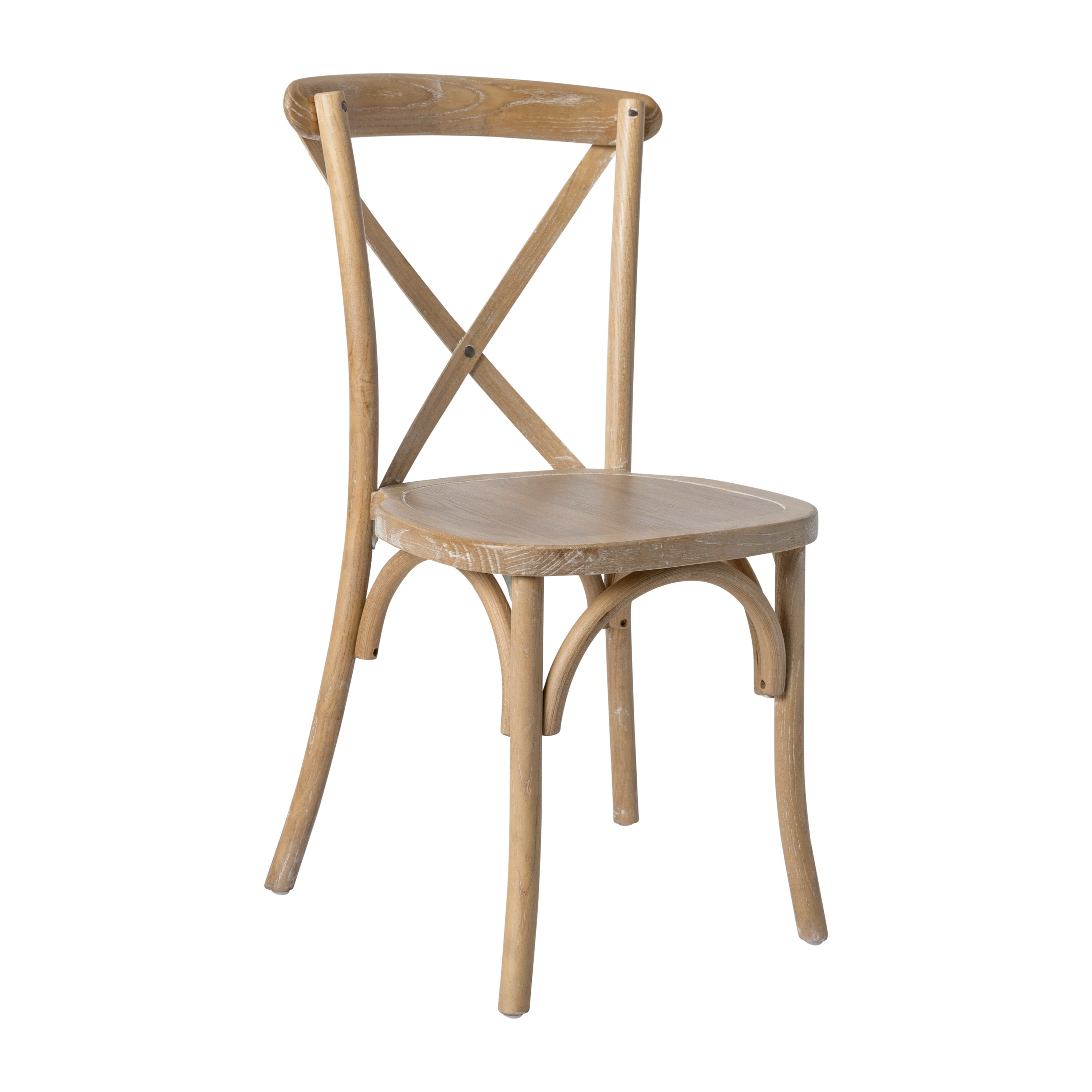 Advantage Natural With White Grain X-Back Chair