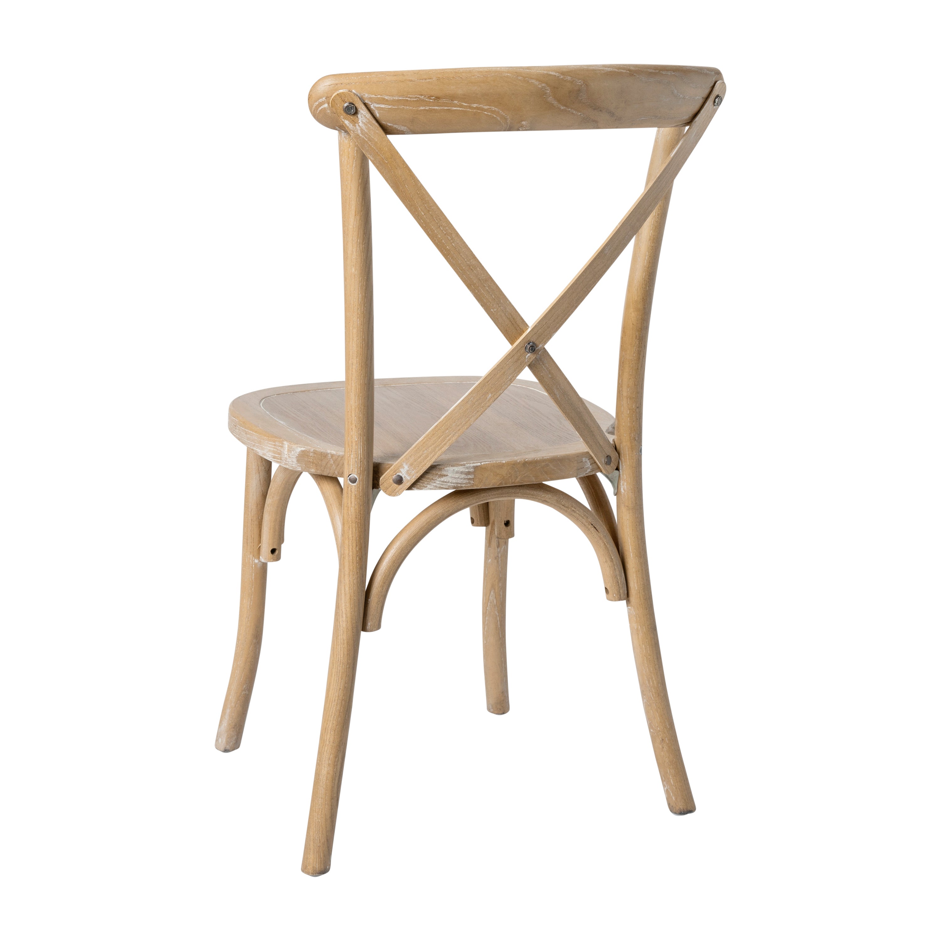 Advantage Natural With White Grain X-Back Chair