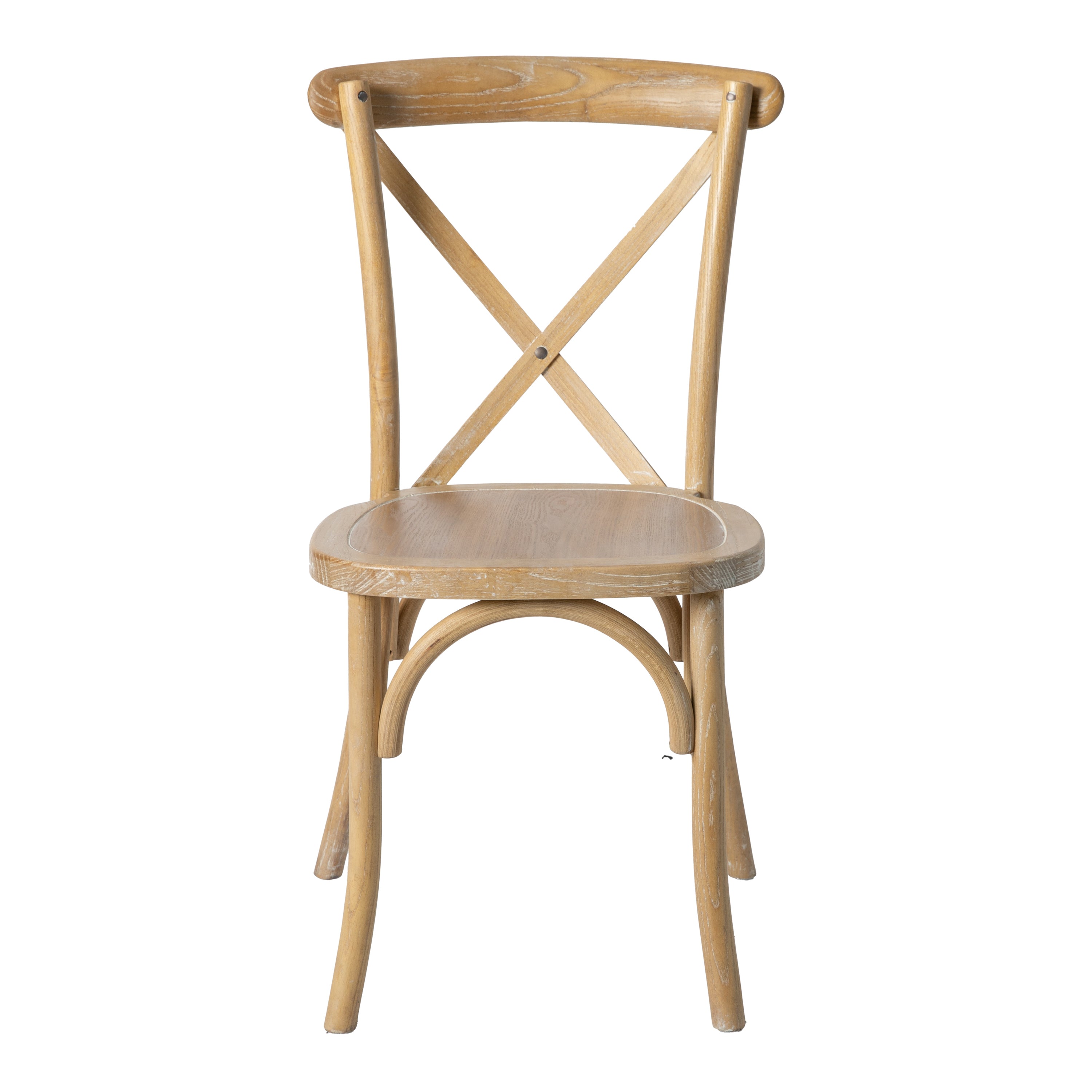 Advantage Natural With White Grain X-Back Chair