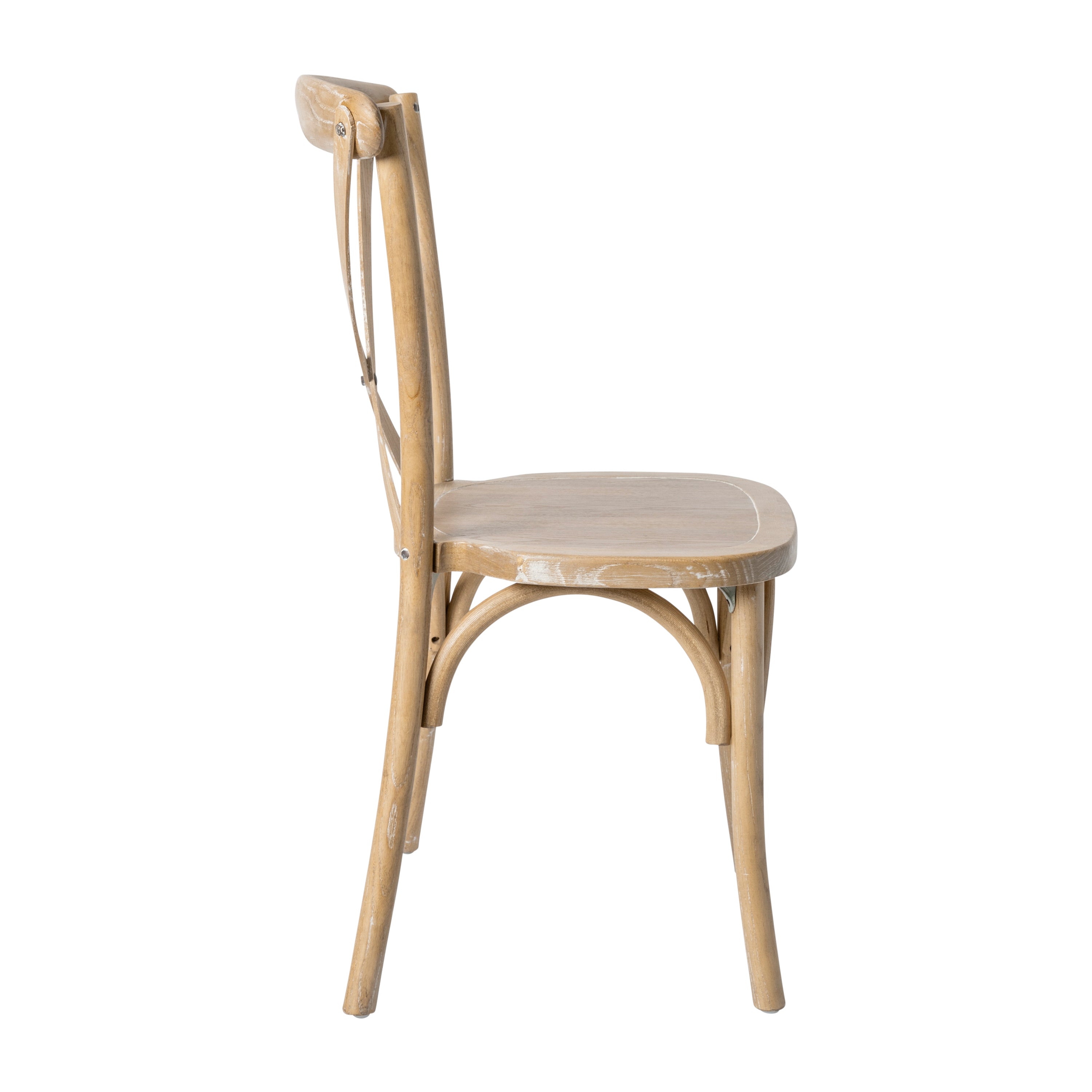 Advantage Natural With White Grain X-Back Chair