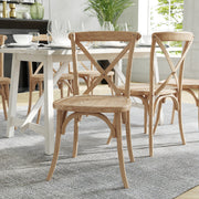 Advantage Natural With White Grain X-Back Chair