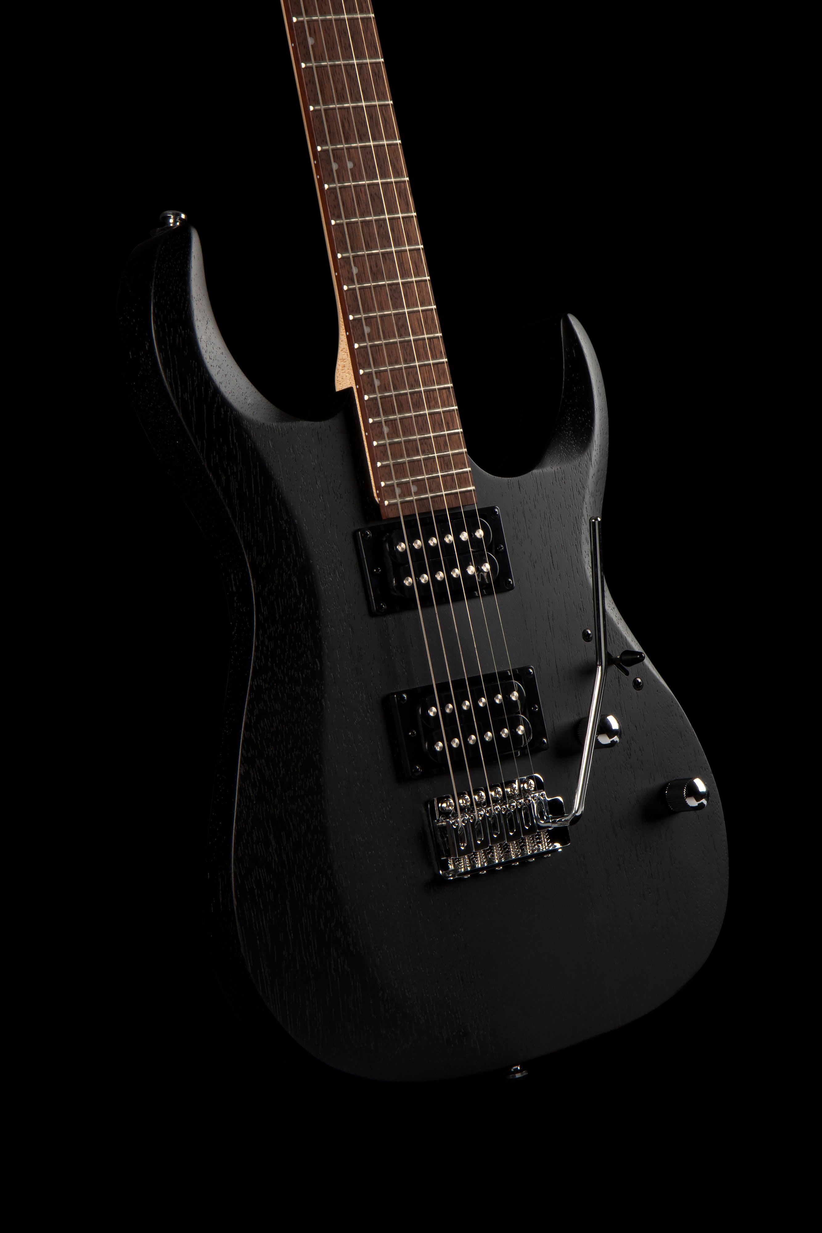 Cort X100OPBK X Series 100 Double Cutaway Electric Guitar. Open Pore Black