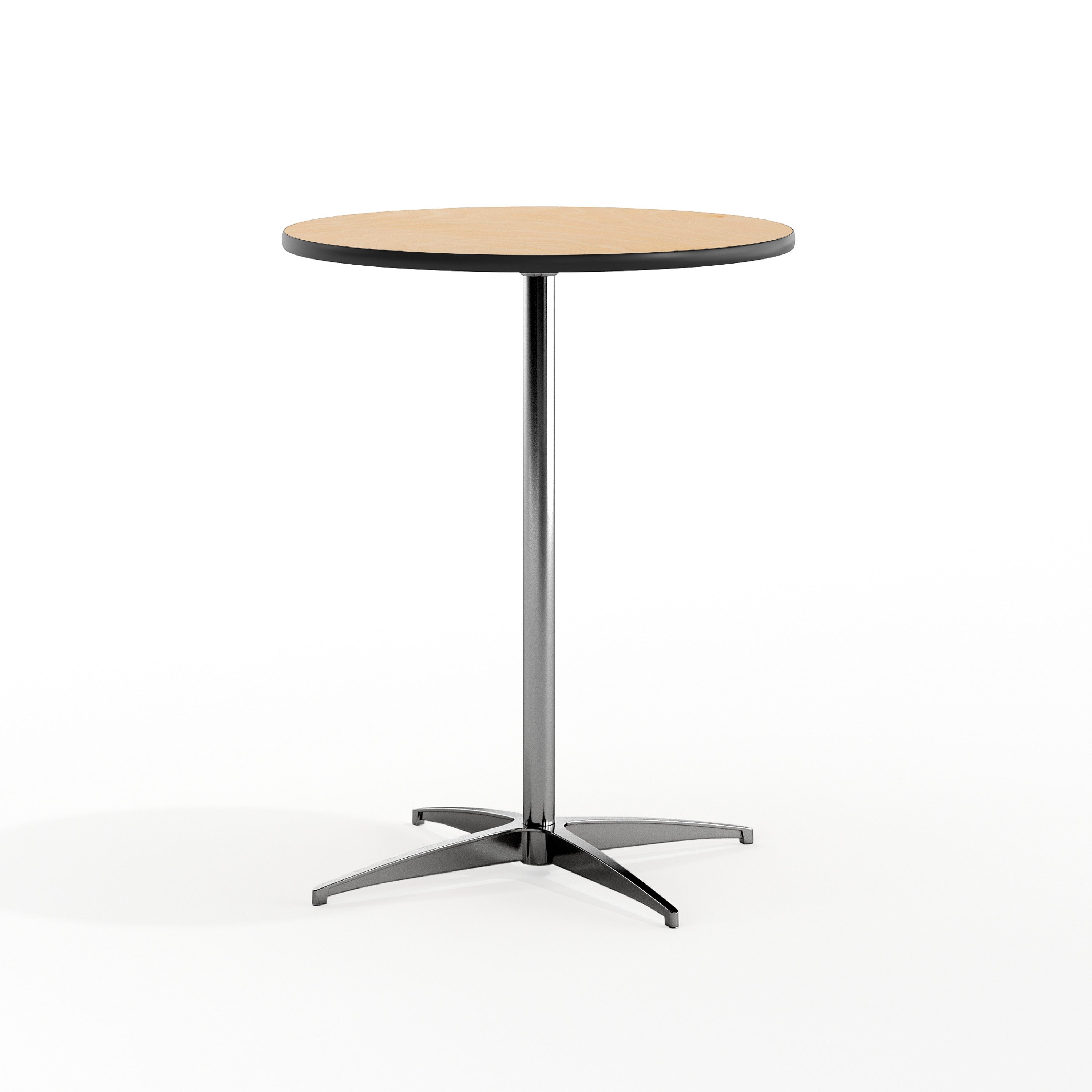 Lars 24'' Round Wood Cocktail Table with 30'' and 42'' Columns