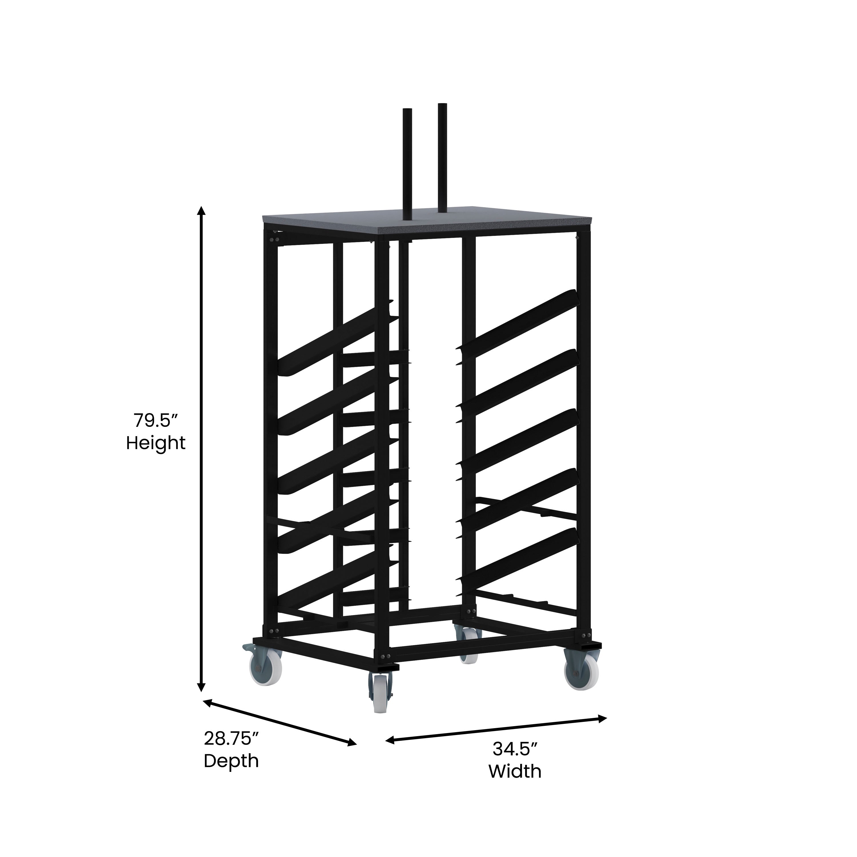 Neena Cocktail Table Dolly for 30'' Round Tables
