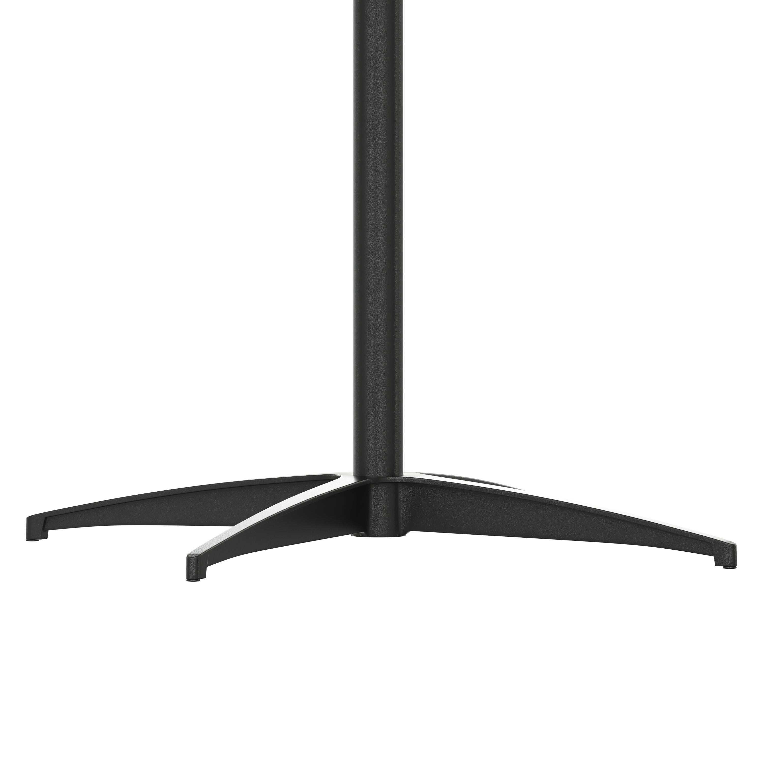 Lars 36'' Round Wood Cocktail Table with 30'' and 42'' Columns, Black