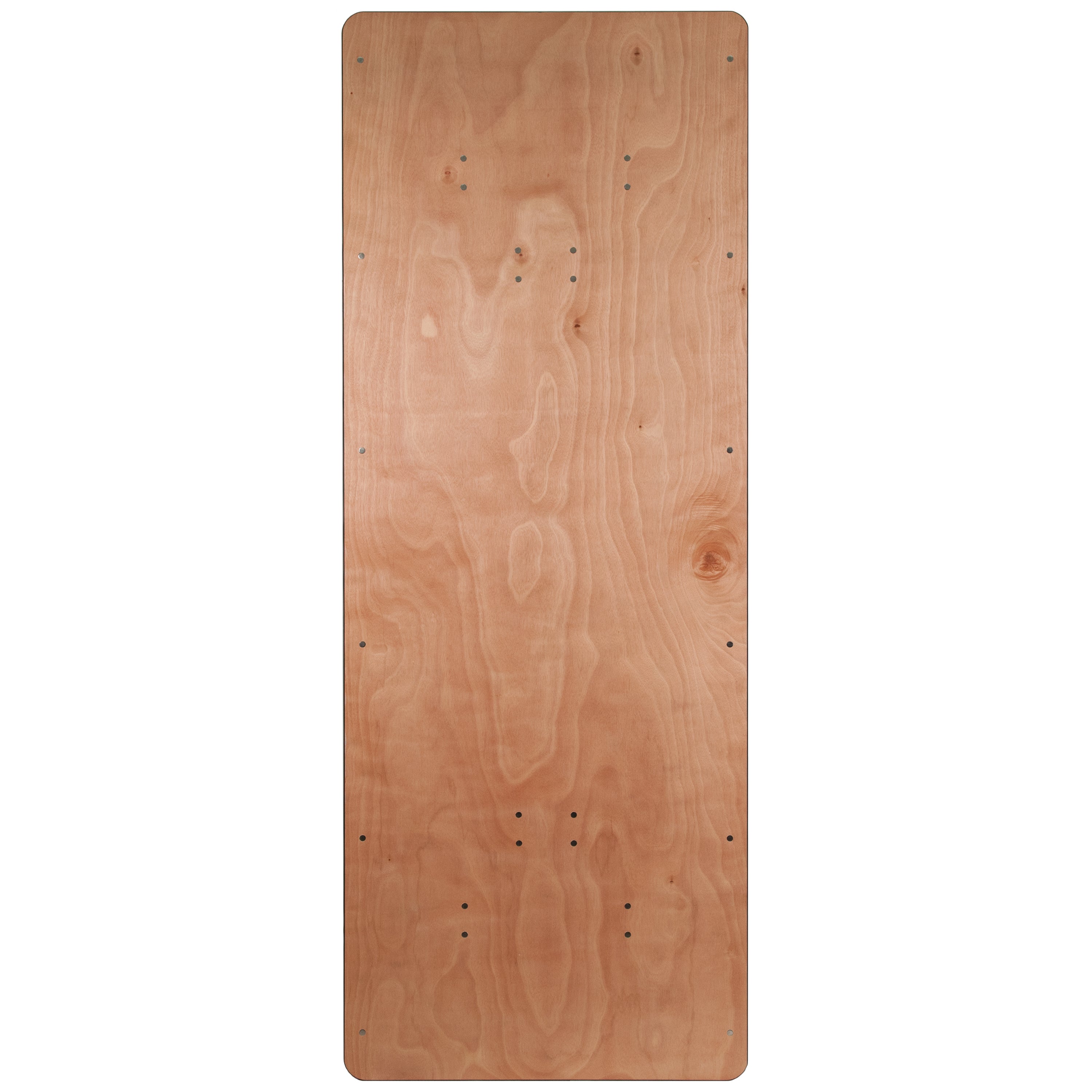 Fielder 8-Foot Rectangular Wood Folding Banquet Table with Clear Coated Finished Top